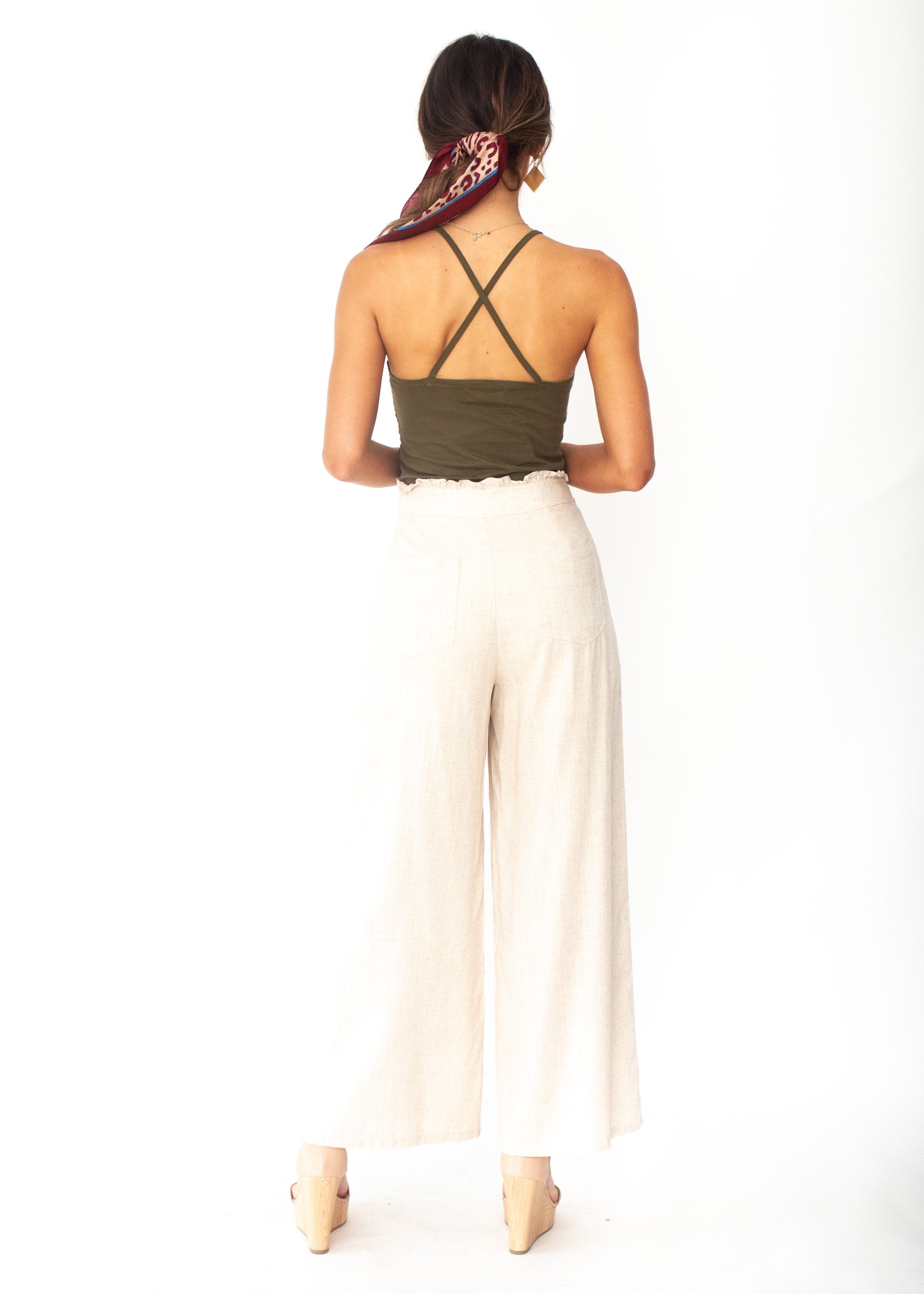 Cecilia Crop Top - Khaki