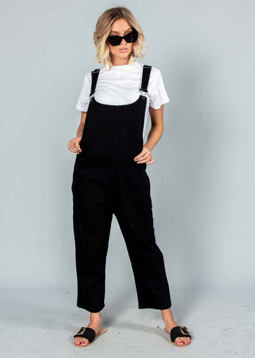 Tied To You Overalls - Black
