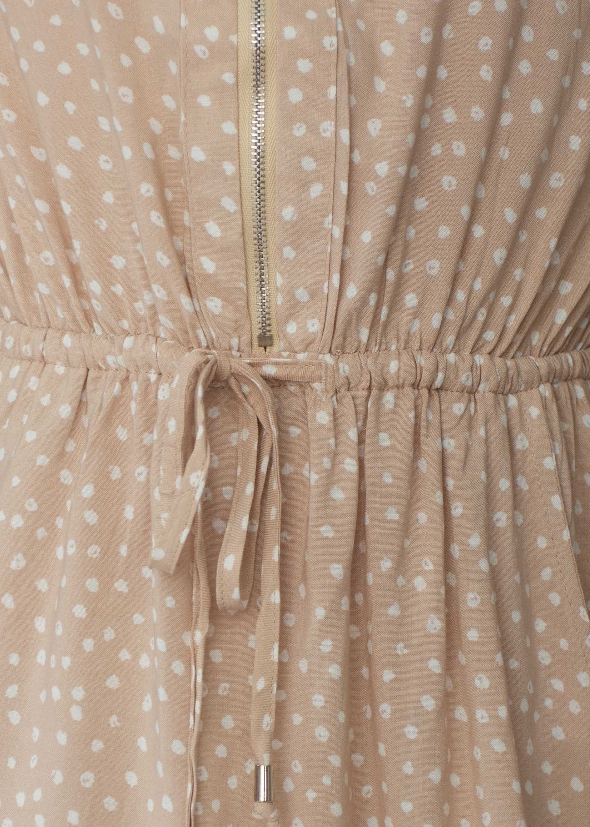 Primrose Tunic Dress - Nude Polka