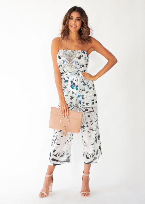 Novella Strapless Pantsuit - Crystalize