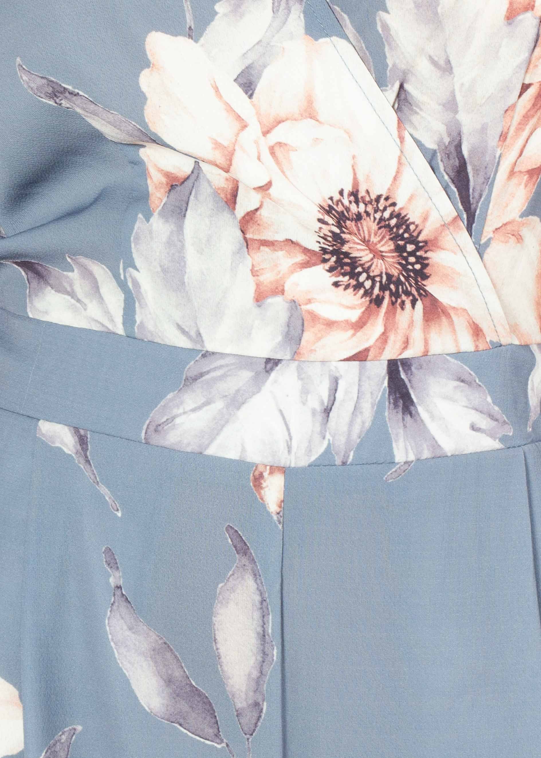 Lead The Way Pantsuit - Blue Floral