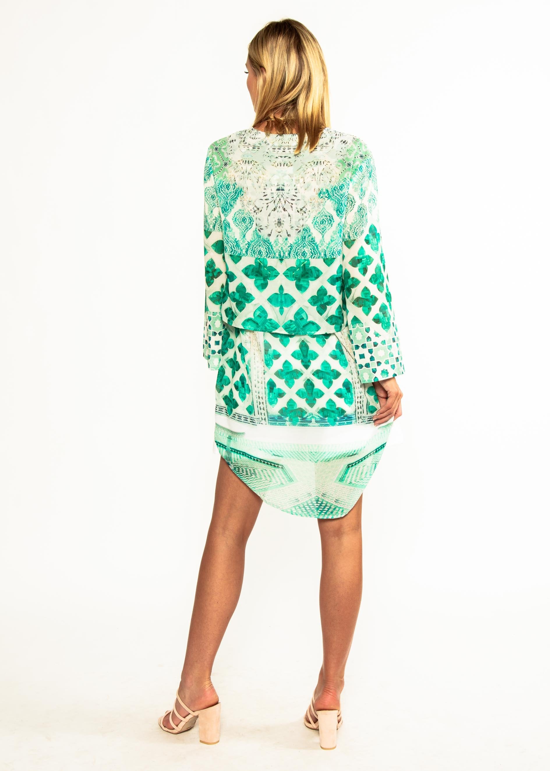 Capsize Hi-Lo Blouse - Emerald City
