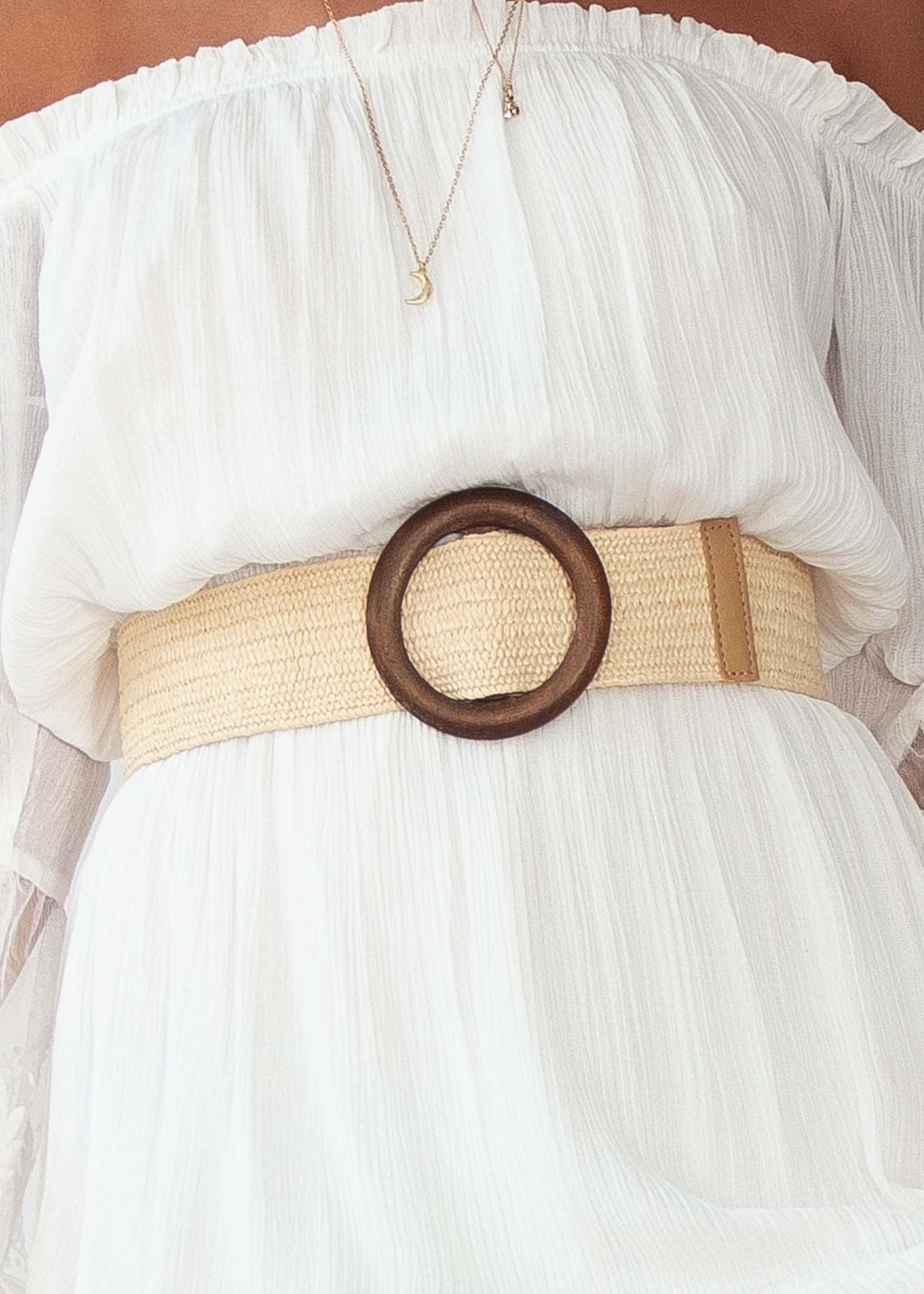 Pay Attention Belt - Cream