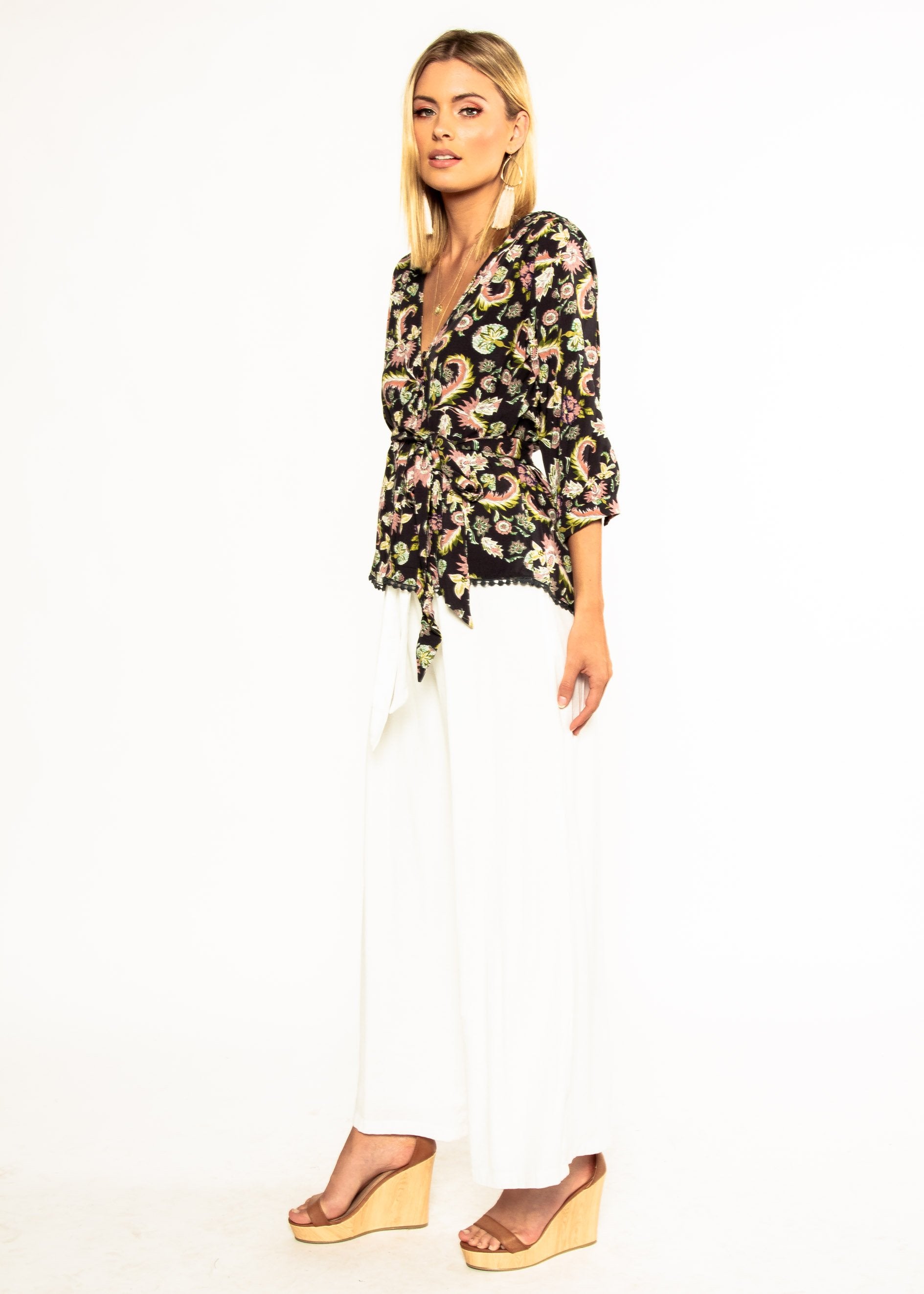 Koi Blouse w/ Tie - Marilia