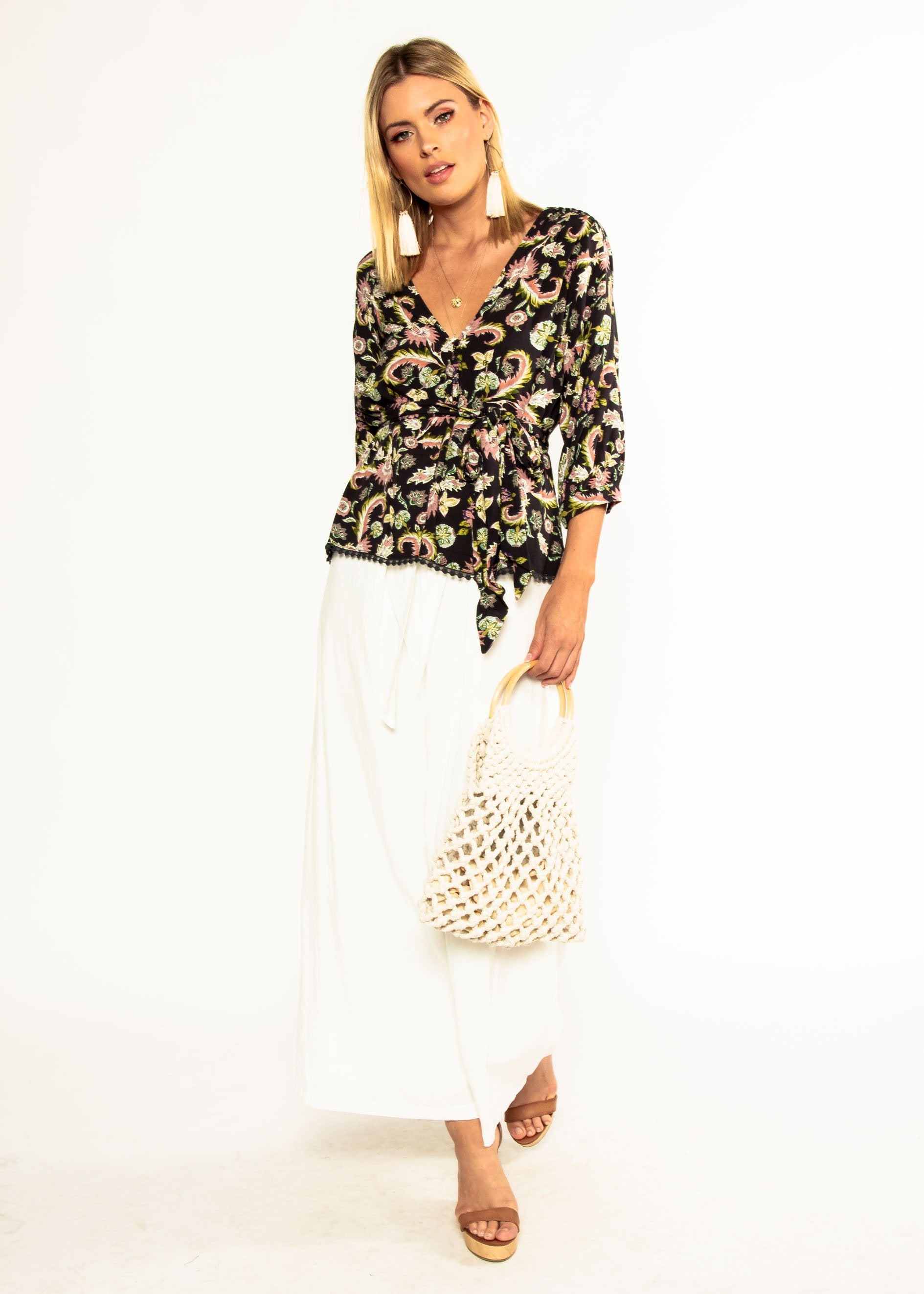 Koi Blouse w/ Tie - Marilia