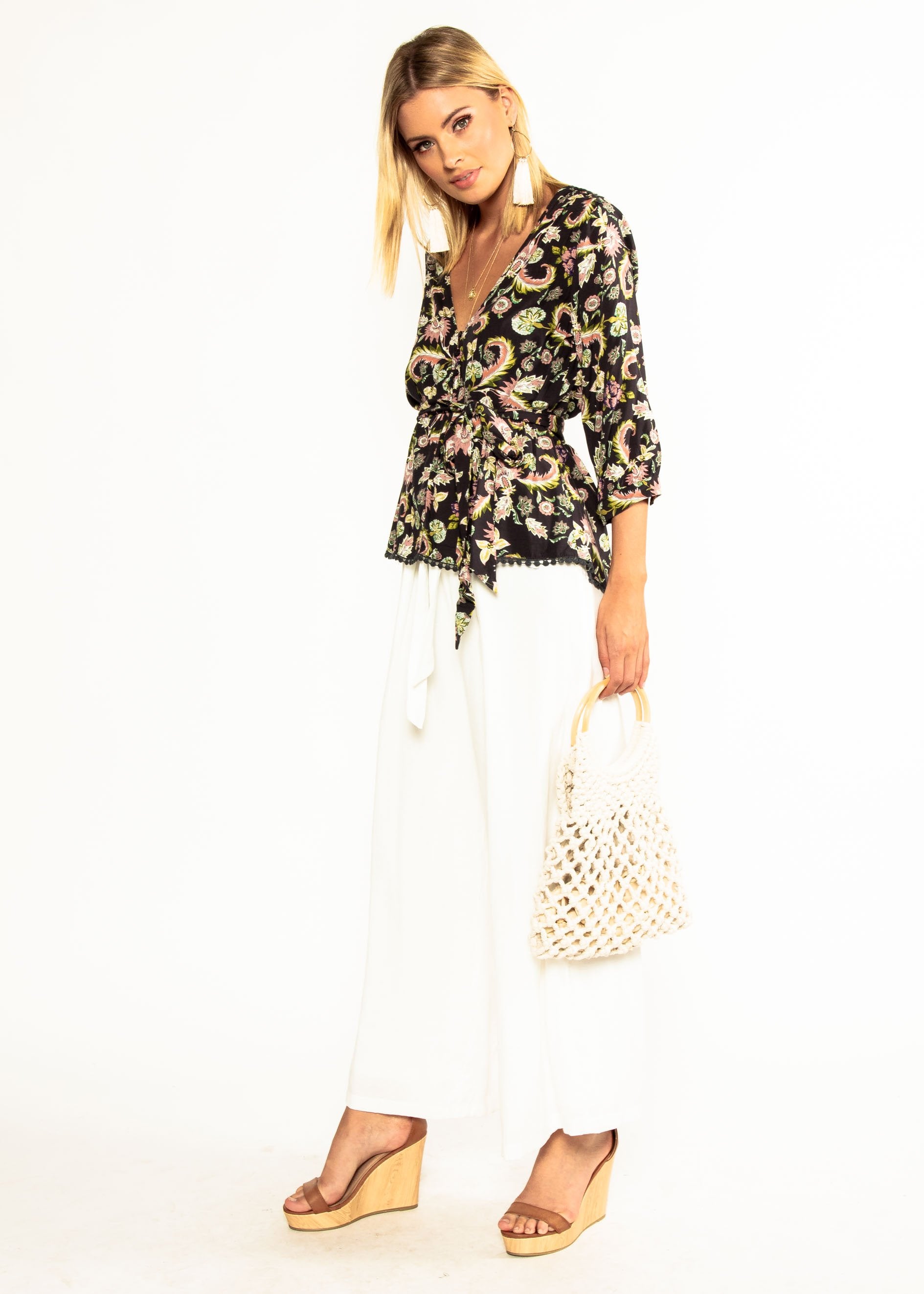 Koi Blouse w/ Tie - Marilia