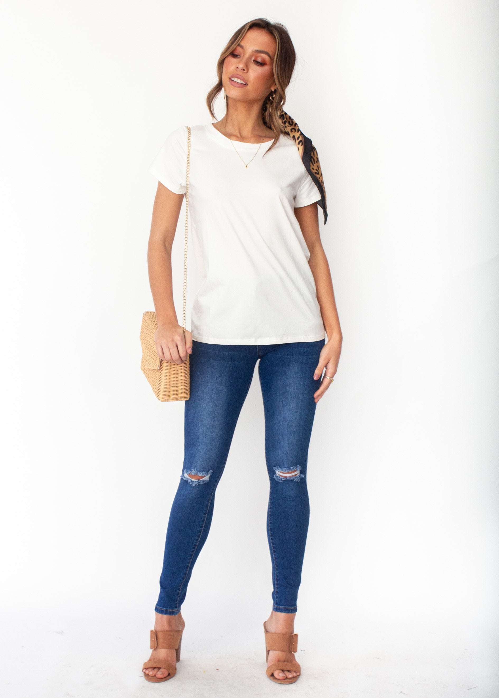 Just Saying Tee - White