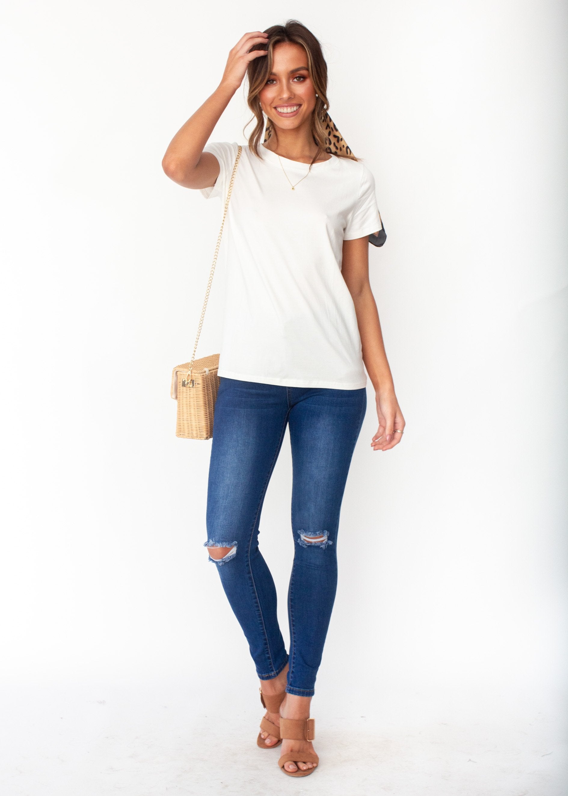 Just Saying Tee - White