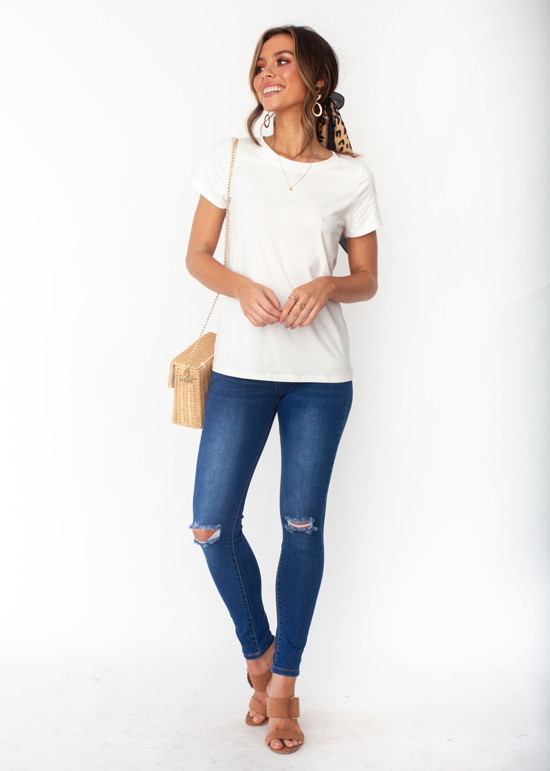 Just Saying Tee - White