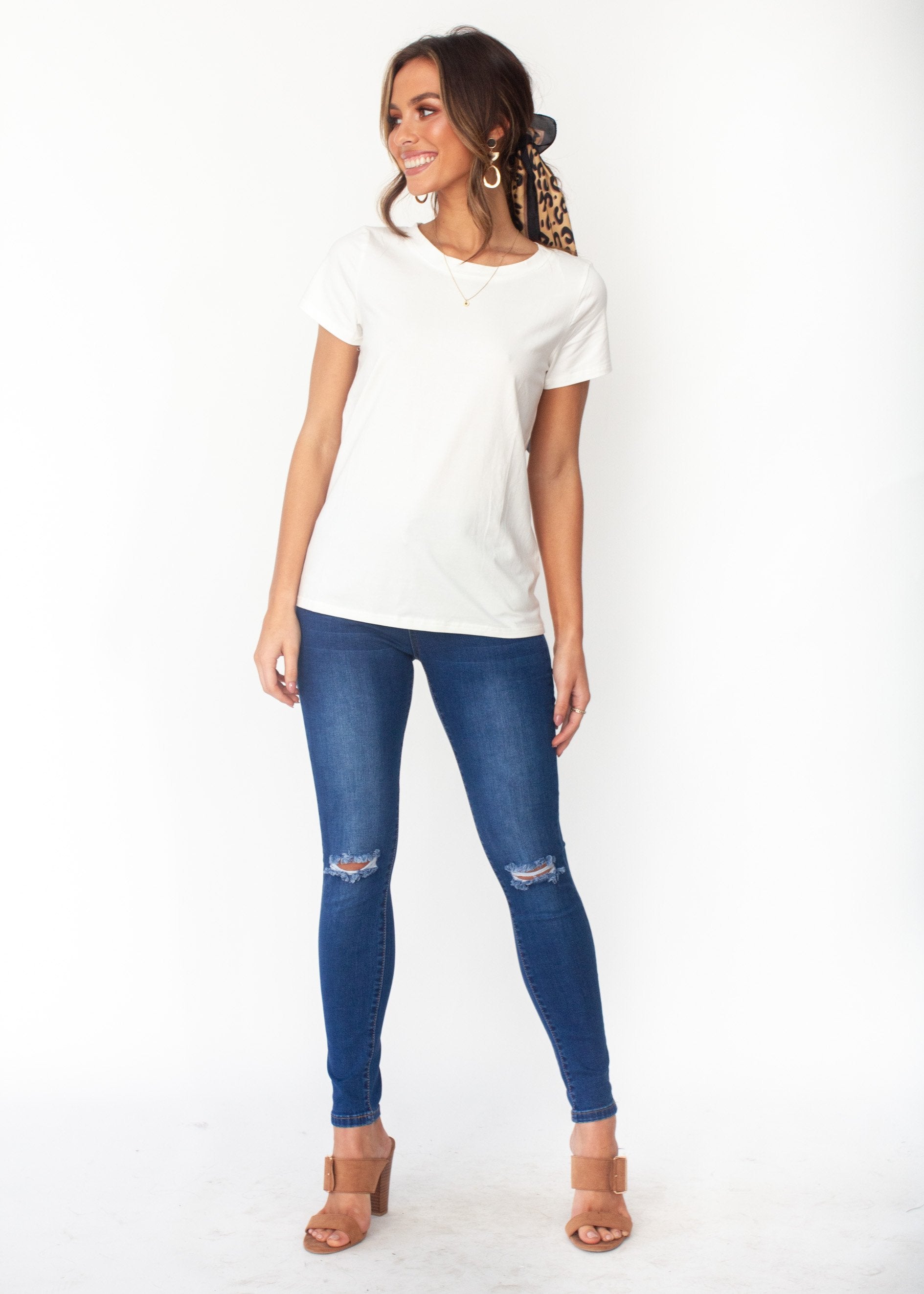 Just Saying Tee - White
