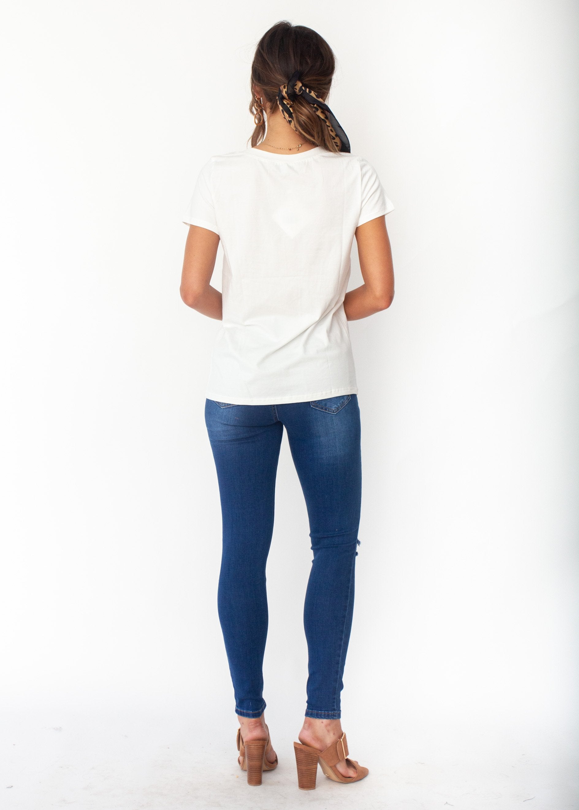 Just Saying Tee - White