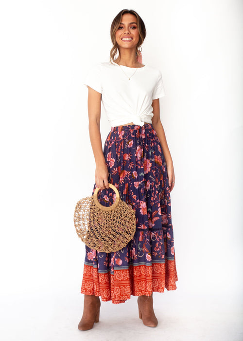 Women's Josie Boho Maxi Skirt - Dusk
