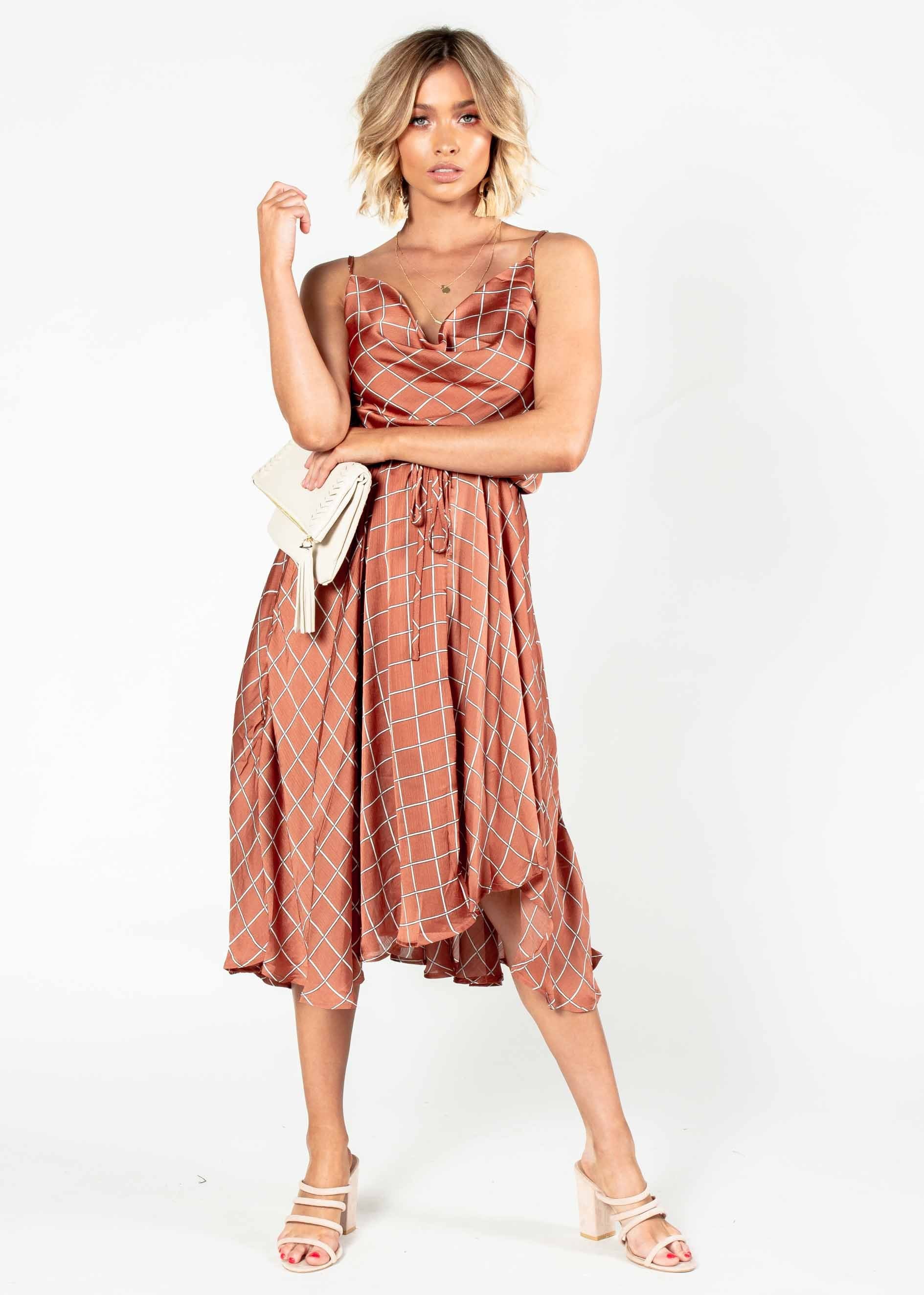 In A Million Midi Dress - Bronze