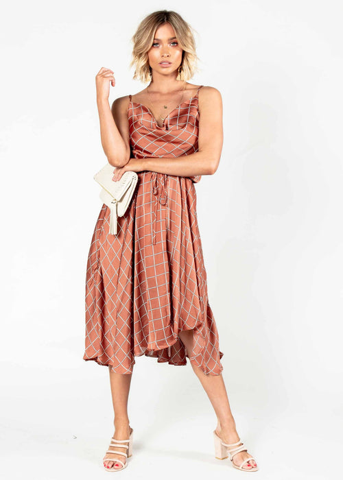 In A Million Midi Dress - Bronze