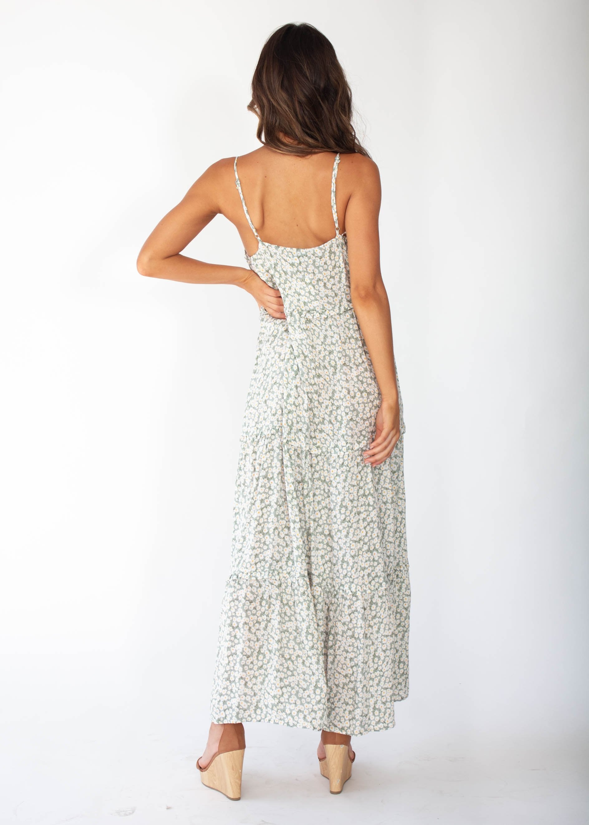 Alani Maxi Dress - Sage Floral