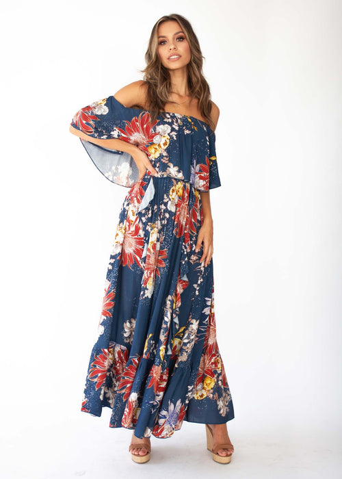 Georgie Off Shoulder Maxi Dress - Liza