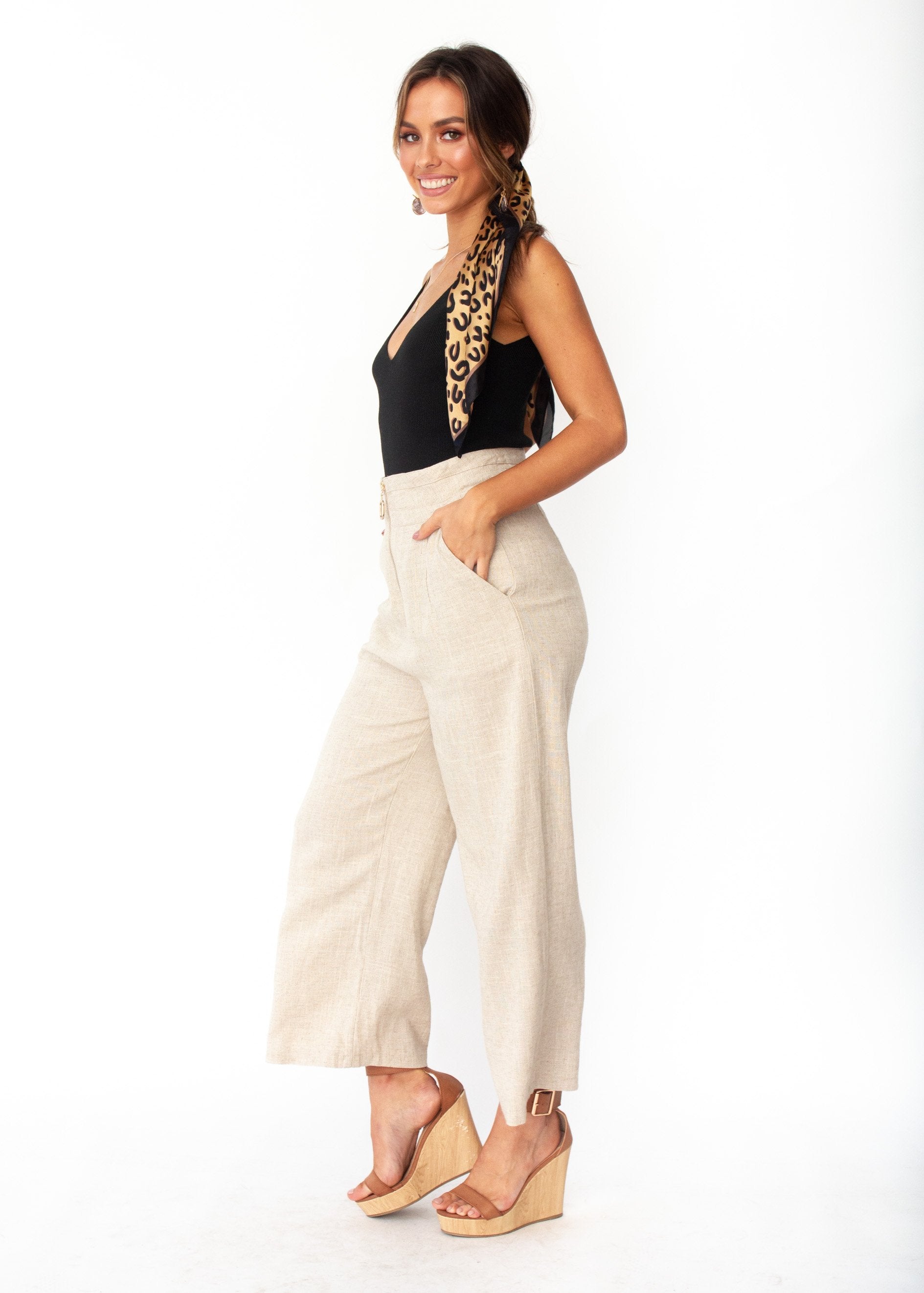 Adelia Knit Cami - Black