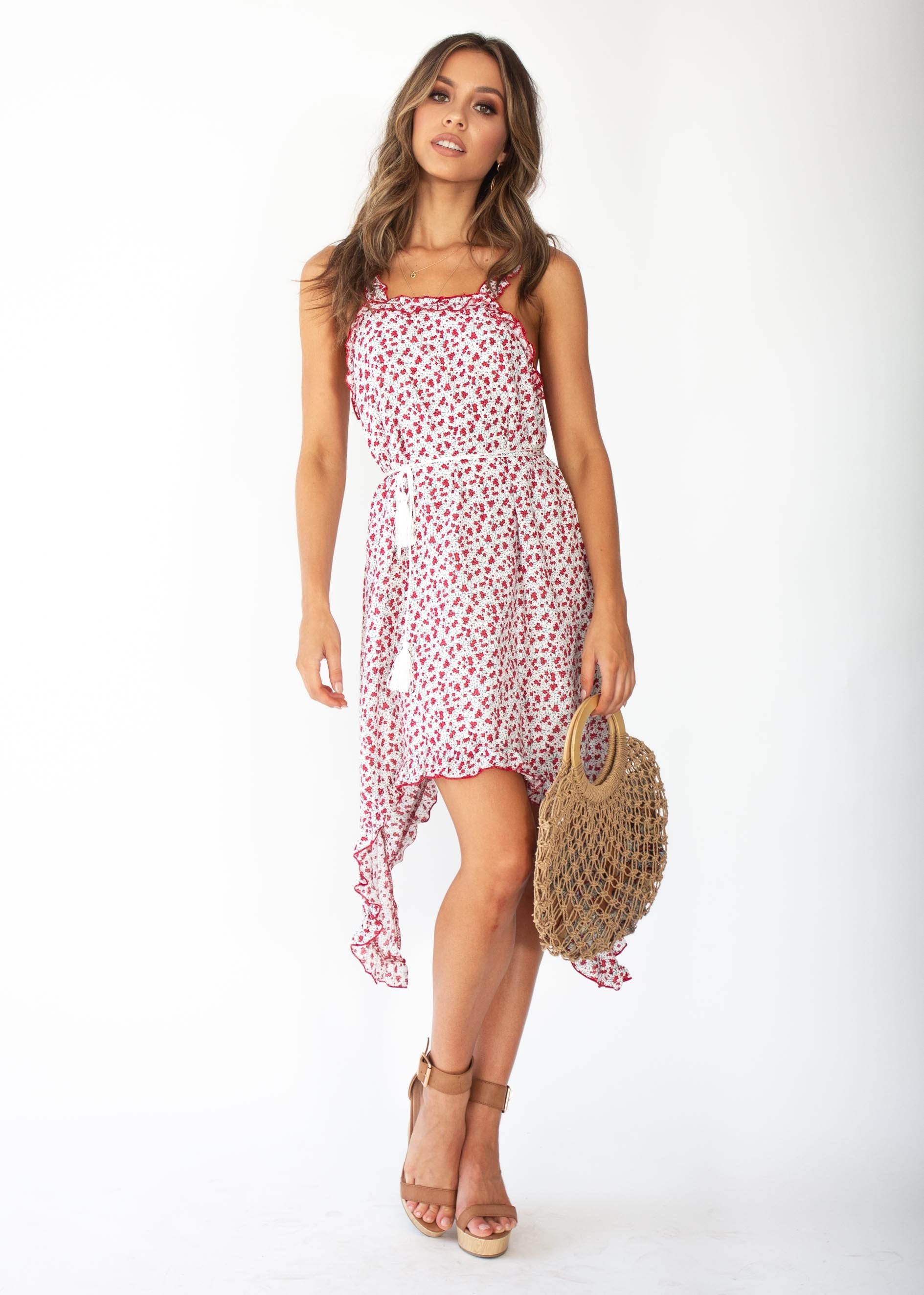 Daybreak Dress - Red Blossom