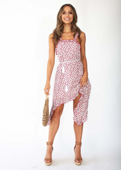 Daybreak Dress - Red Blossom