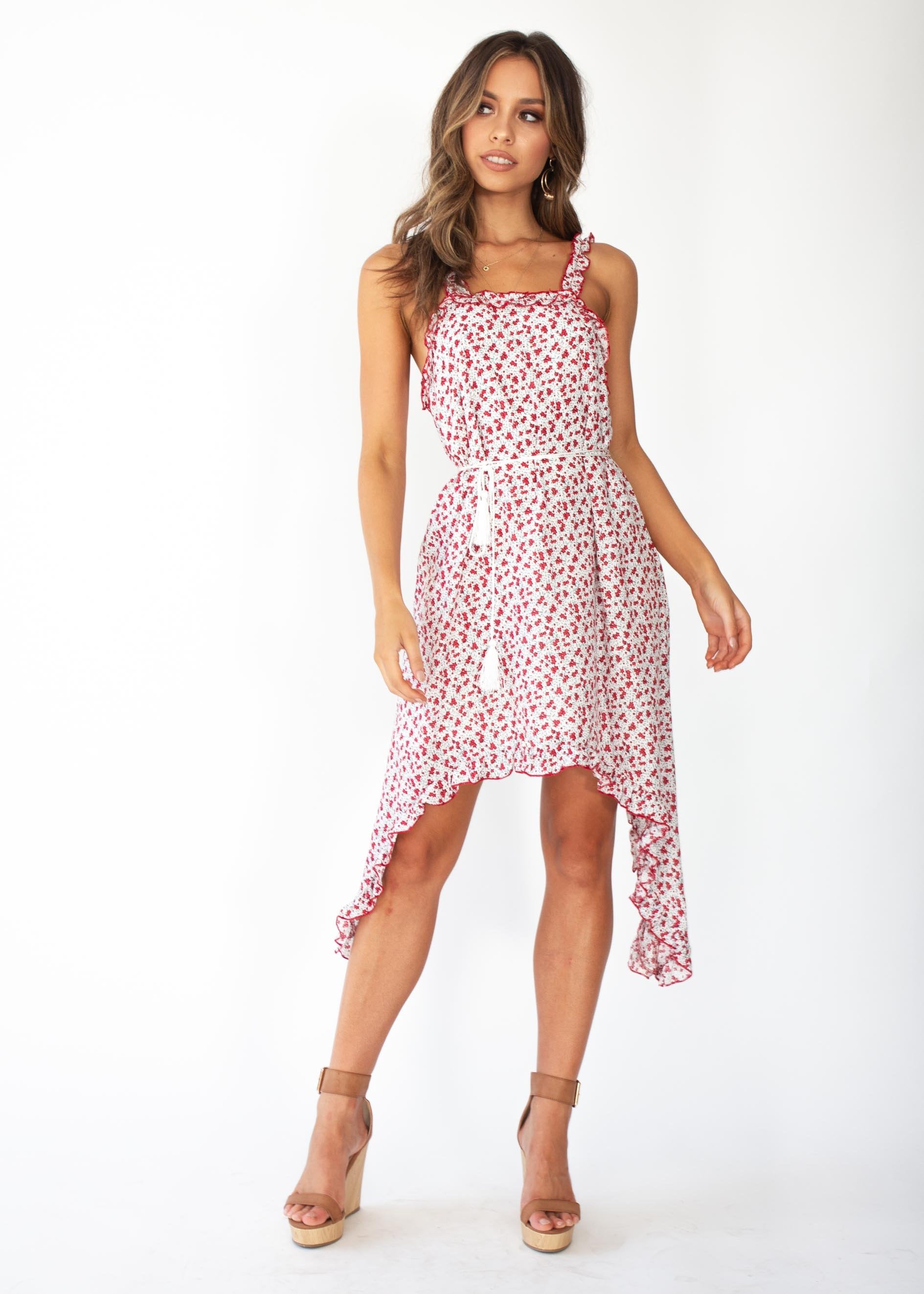 Daybreak Dress - Red Blossom