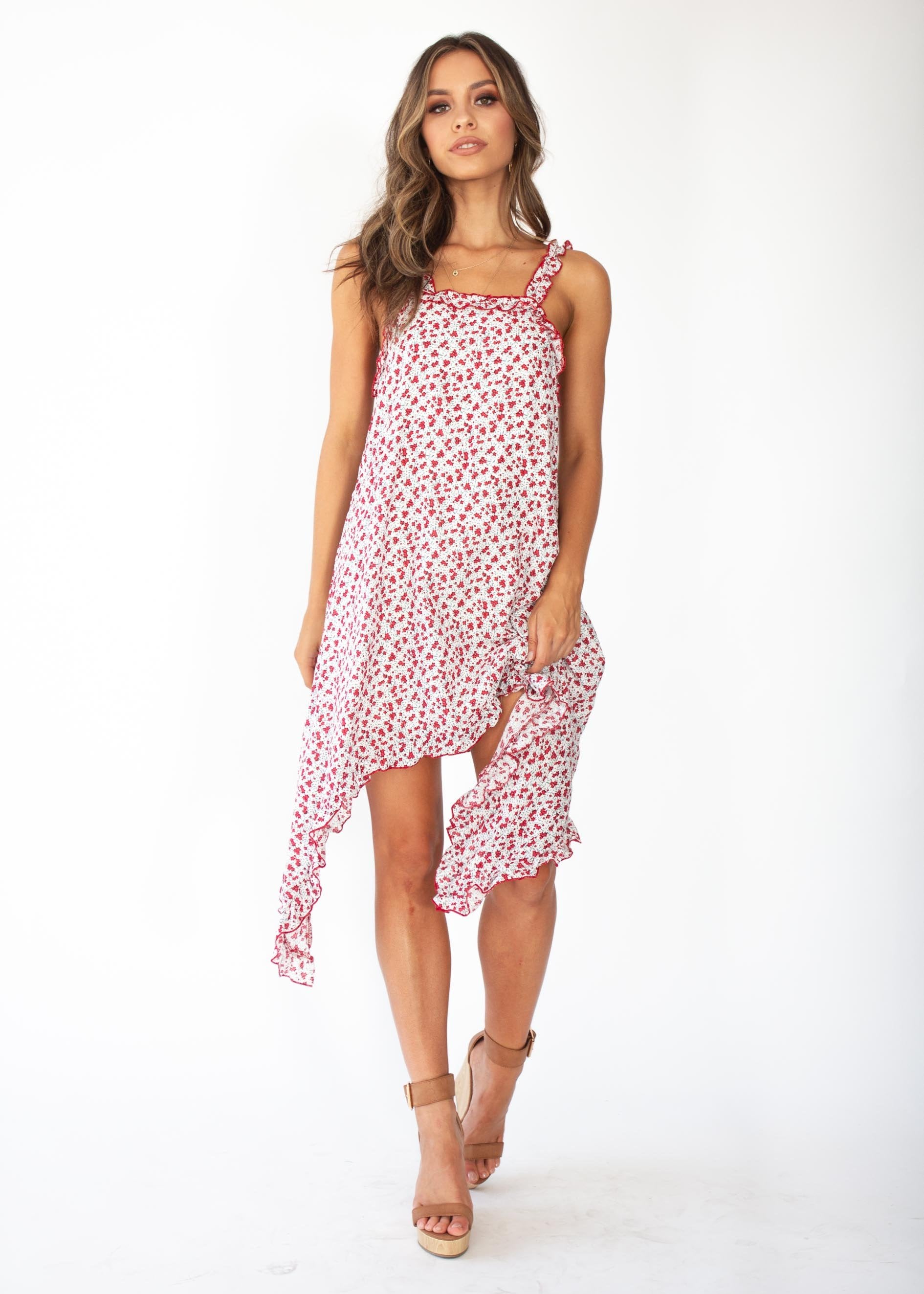 Daybreak Dress - Red Blossom