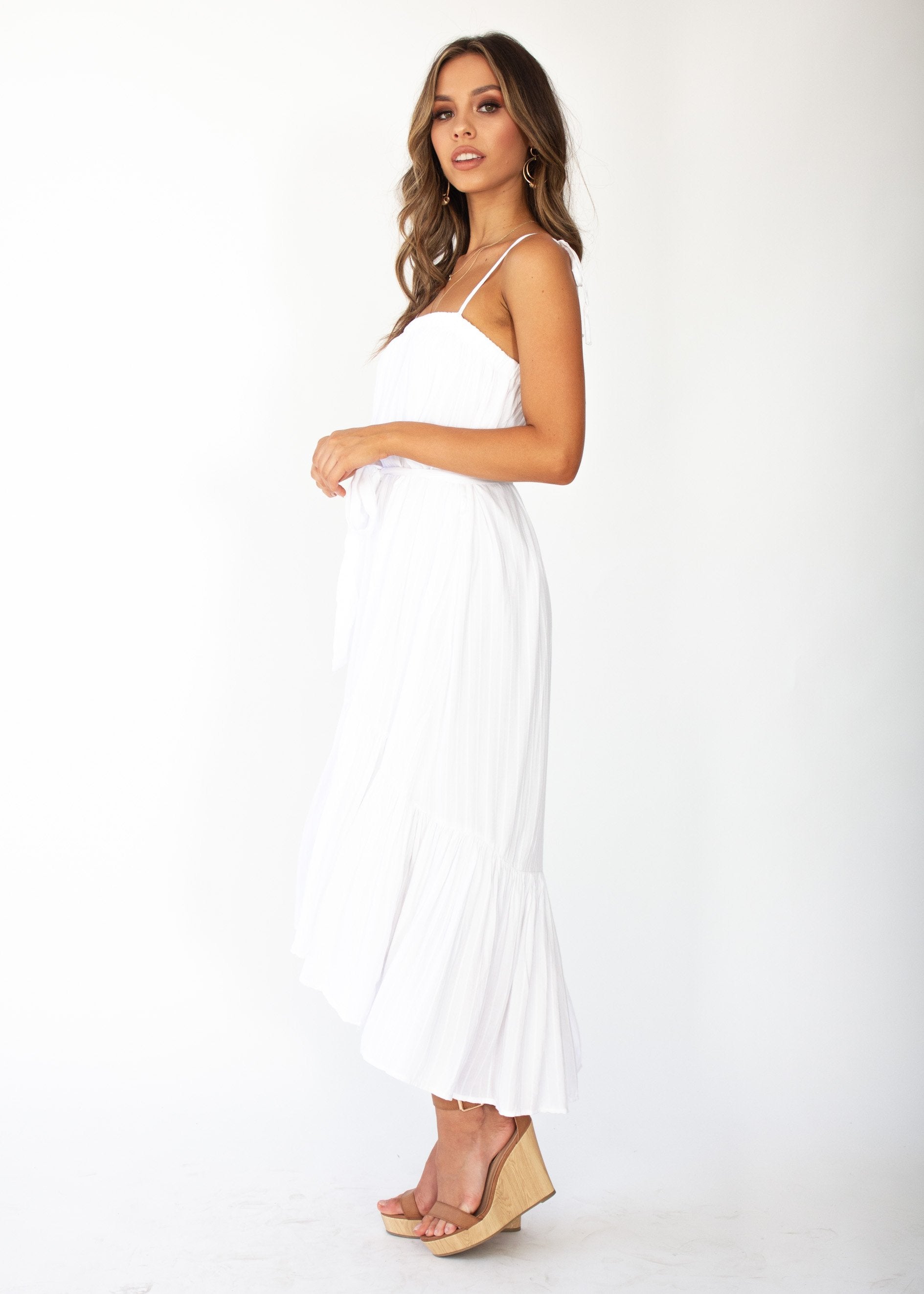 Pantigo Midi Dress - White
