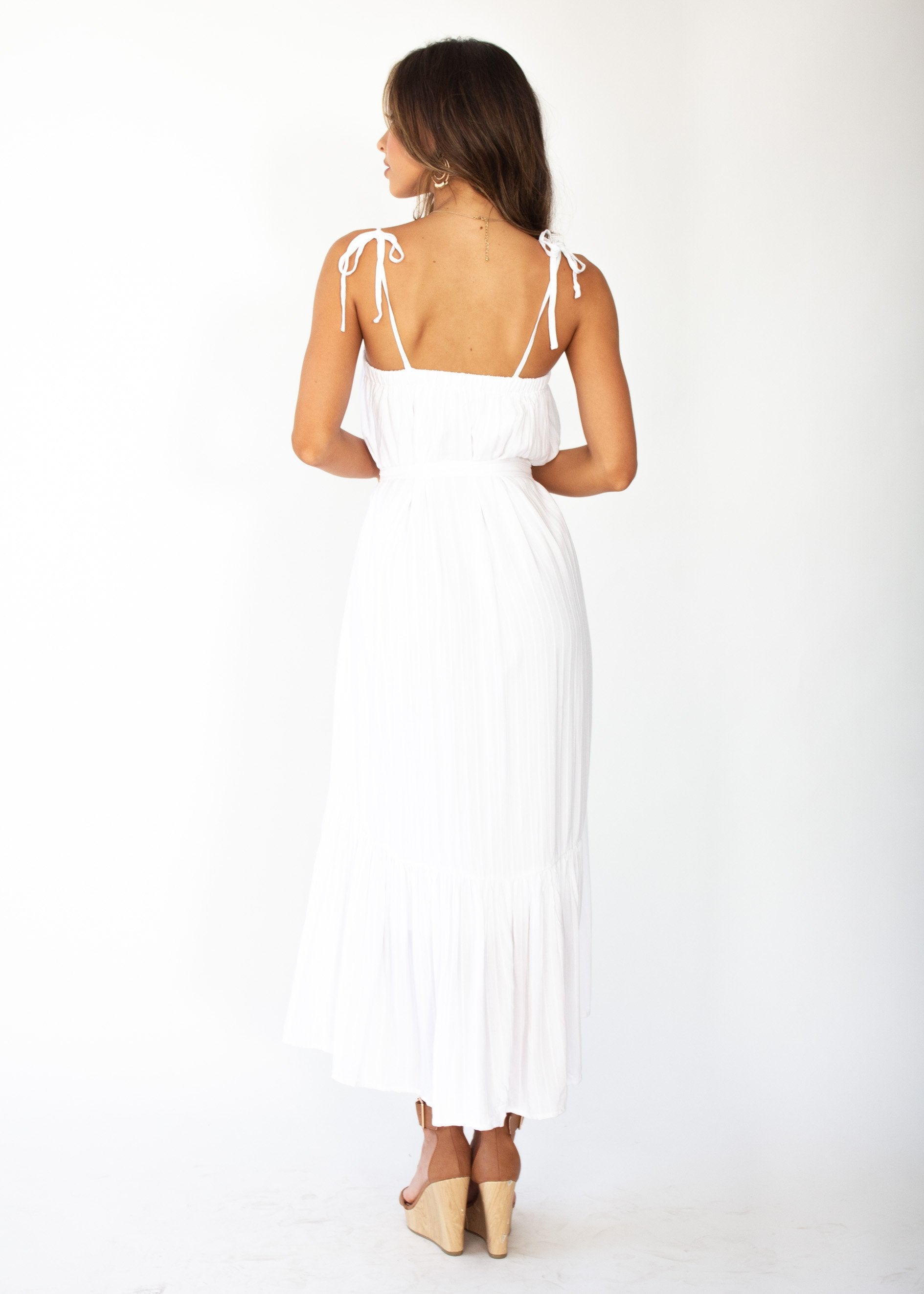 Pantigo Midi Dress - White