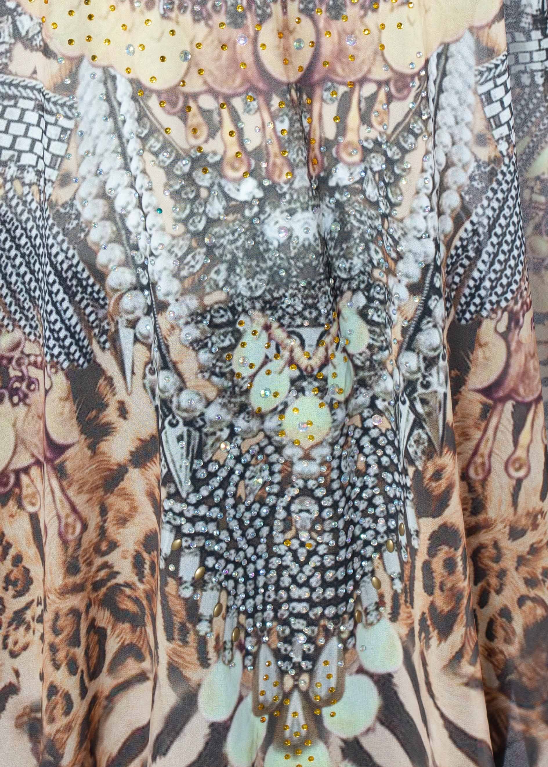 Mallorca Chiffon Cape - Jaguar