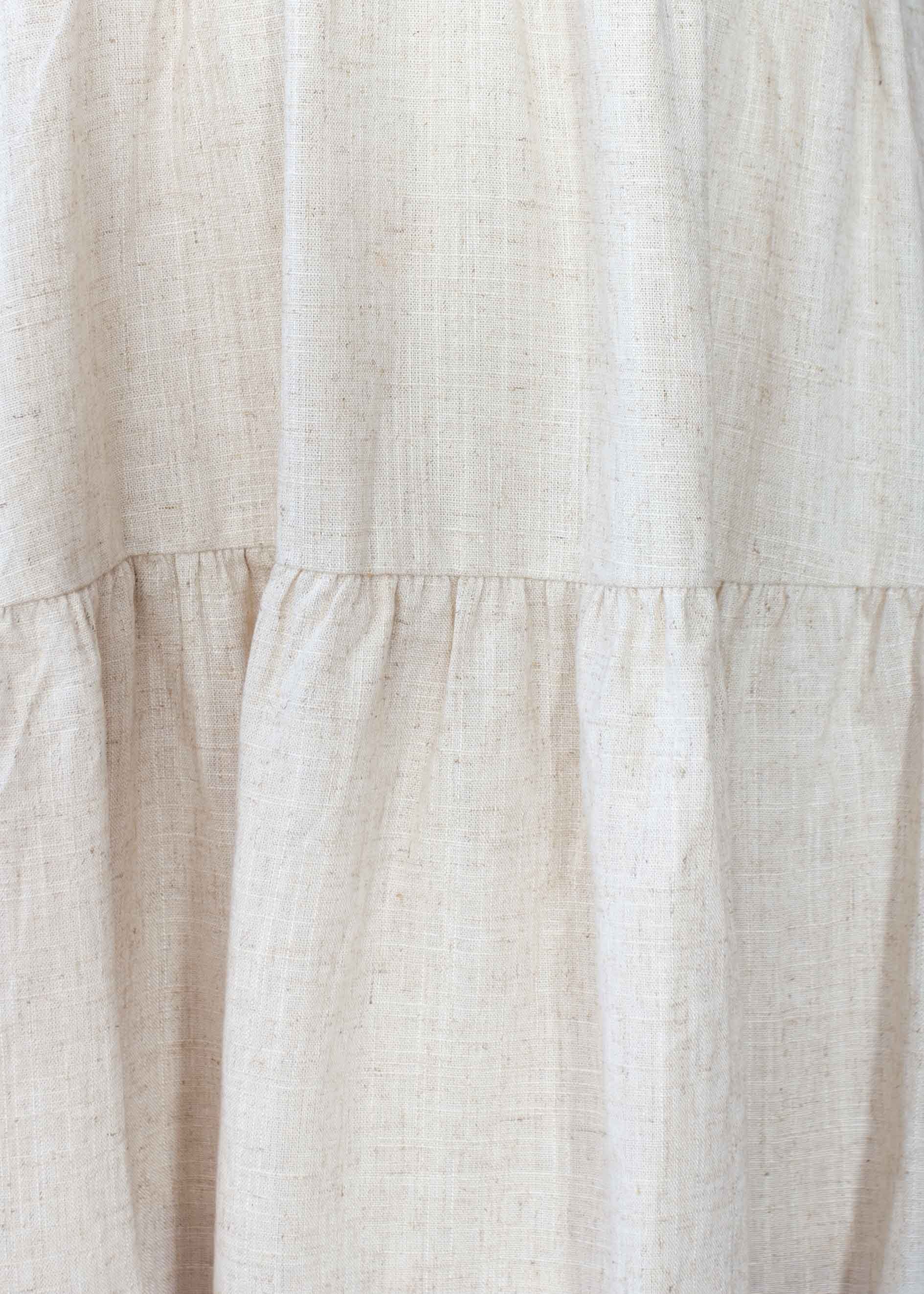 Huntress Linen Dress - Natural