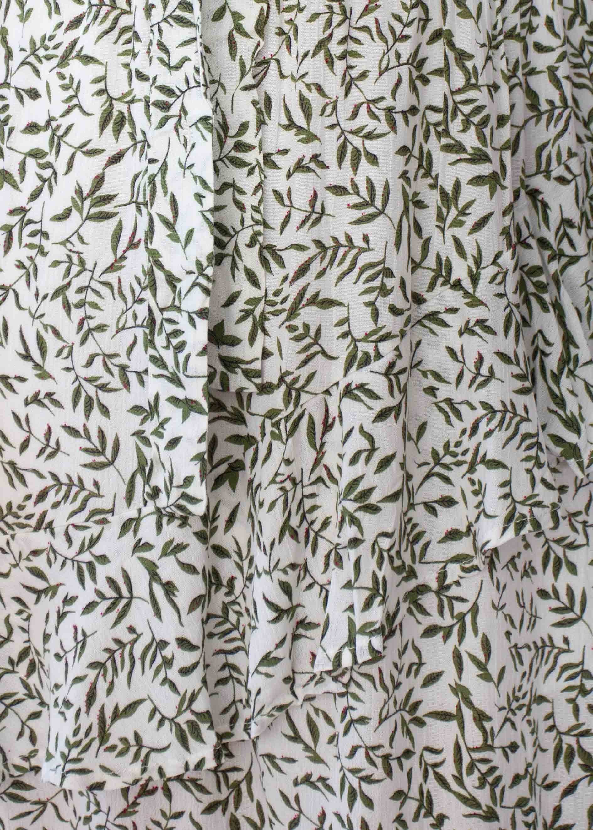 Santiago Midi Dress - White Vine