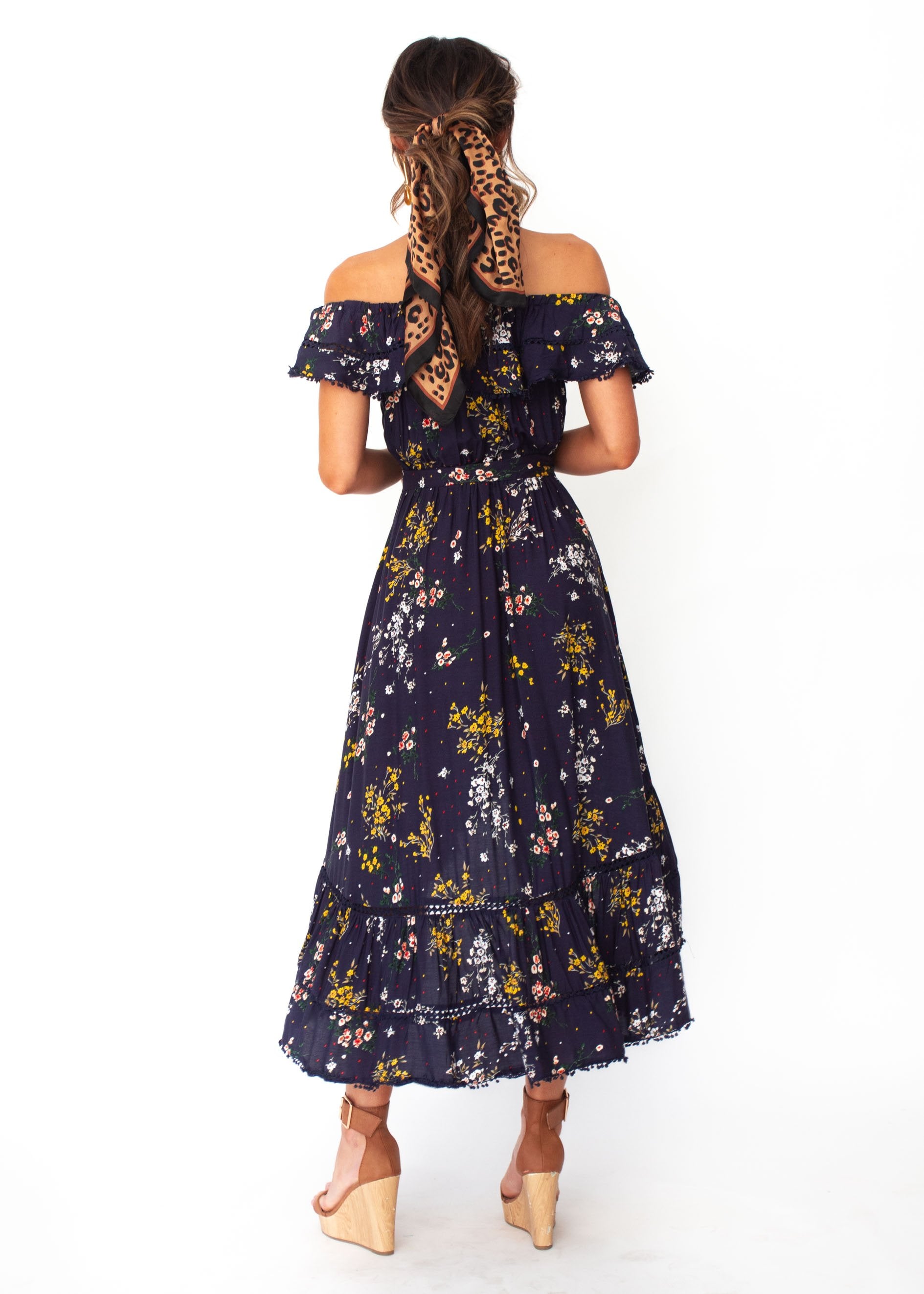Romy Hi-Lo Midi Dress - Lila