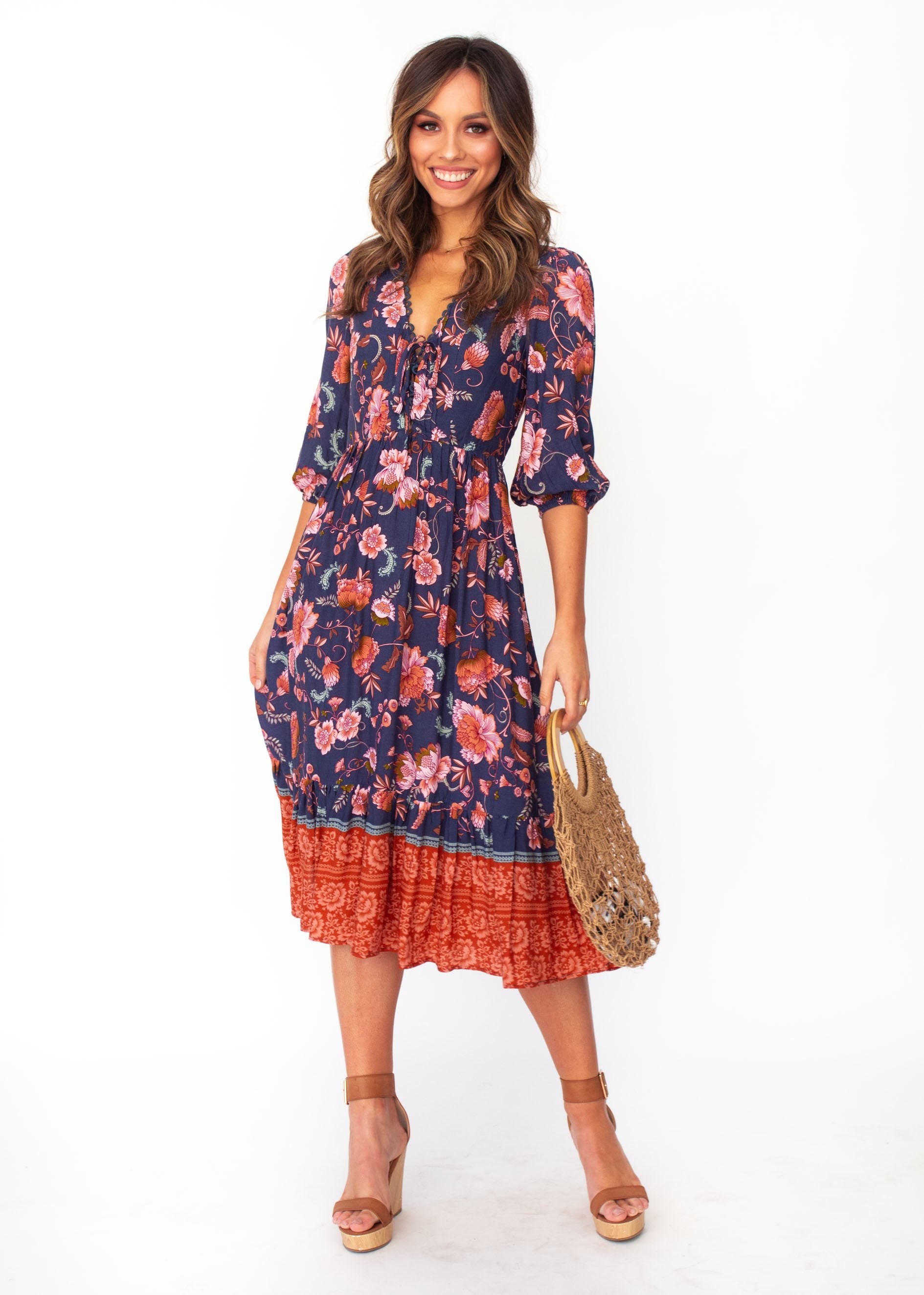 Dream In Colour Midi Dress - Dusk