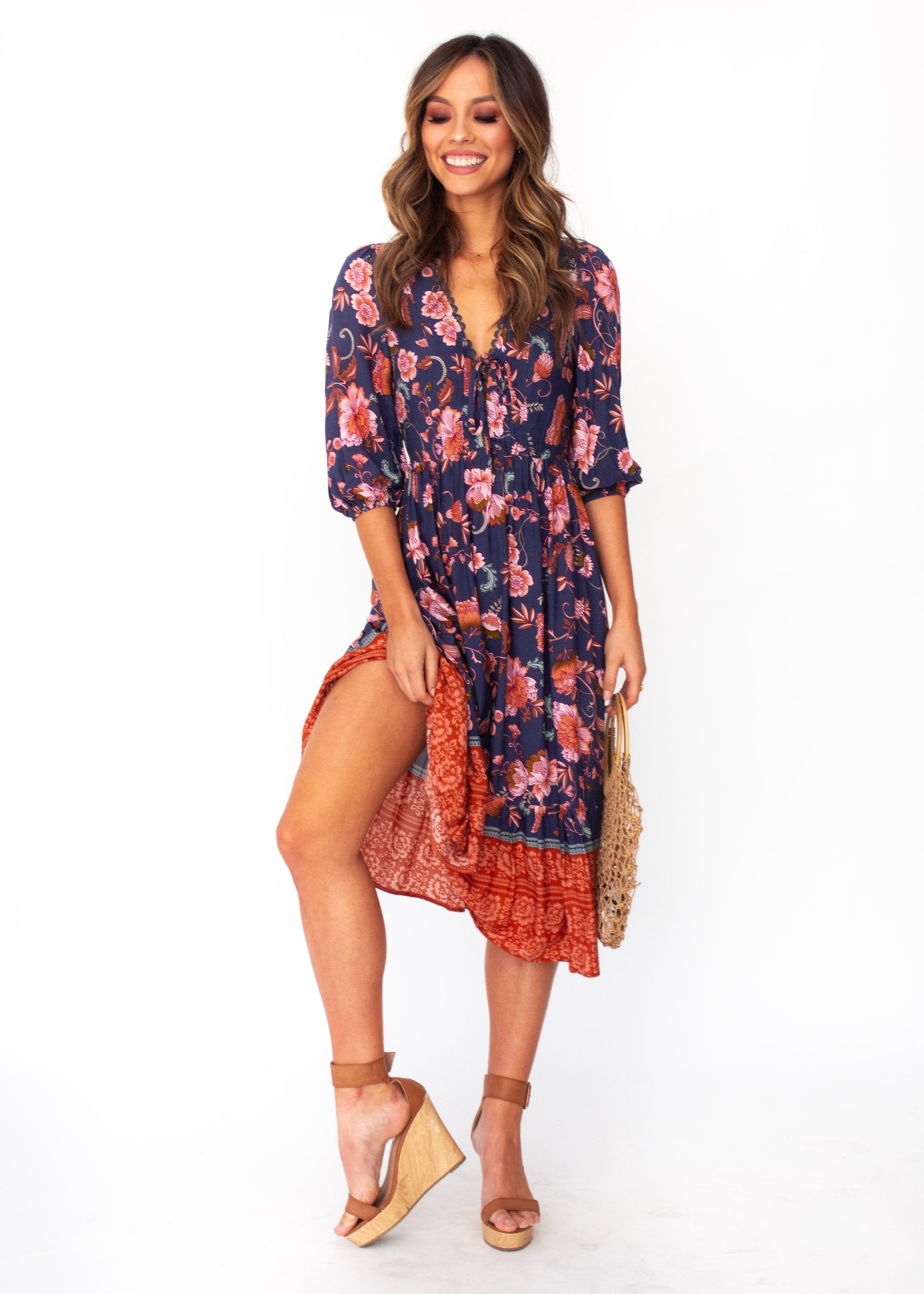 Dream In Colour Midi Dress - Dusk