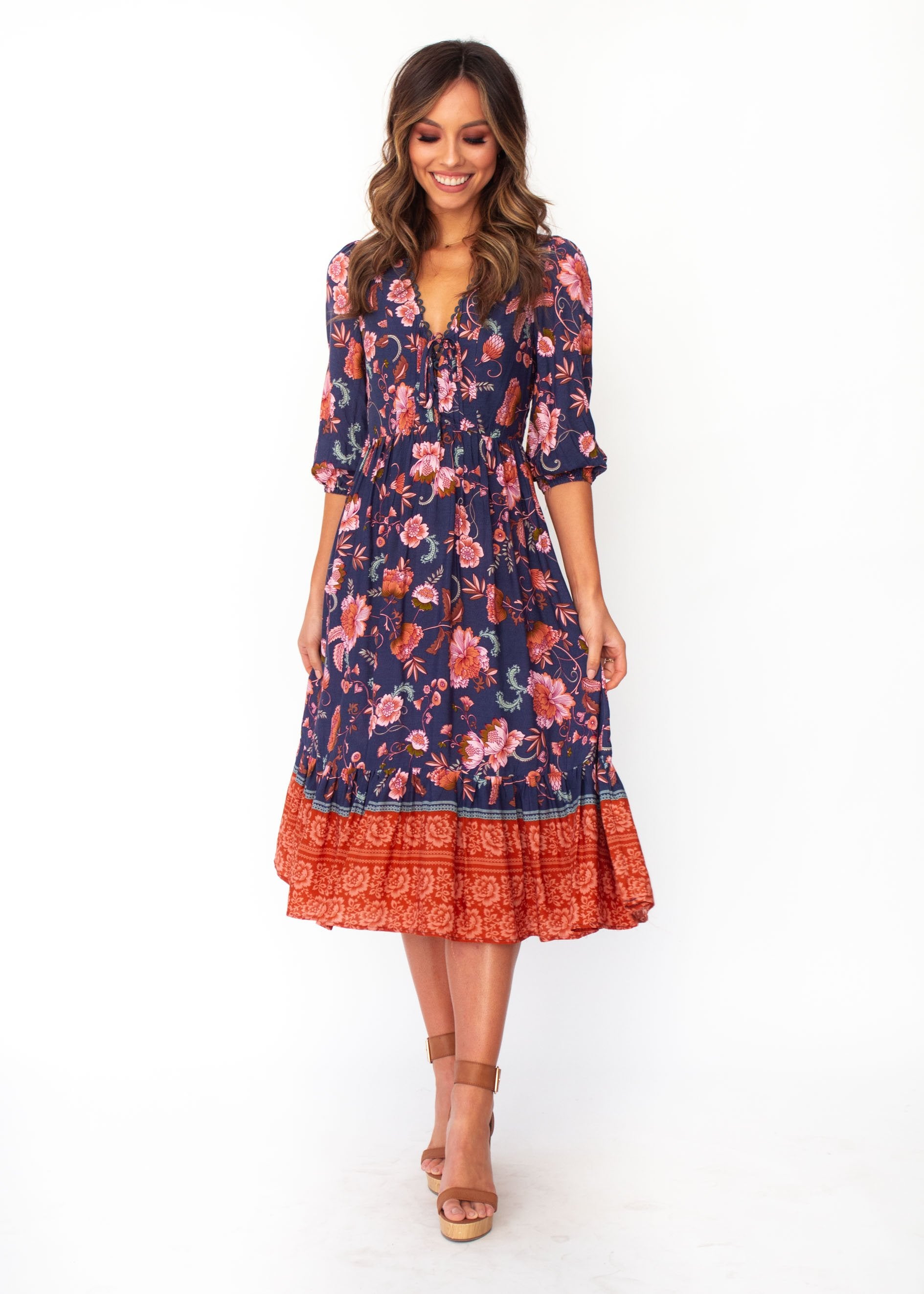 Dream In Colour Midi Dress - Dusk