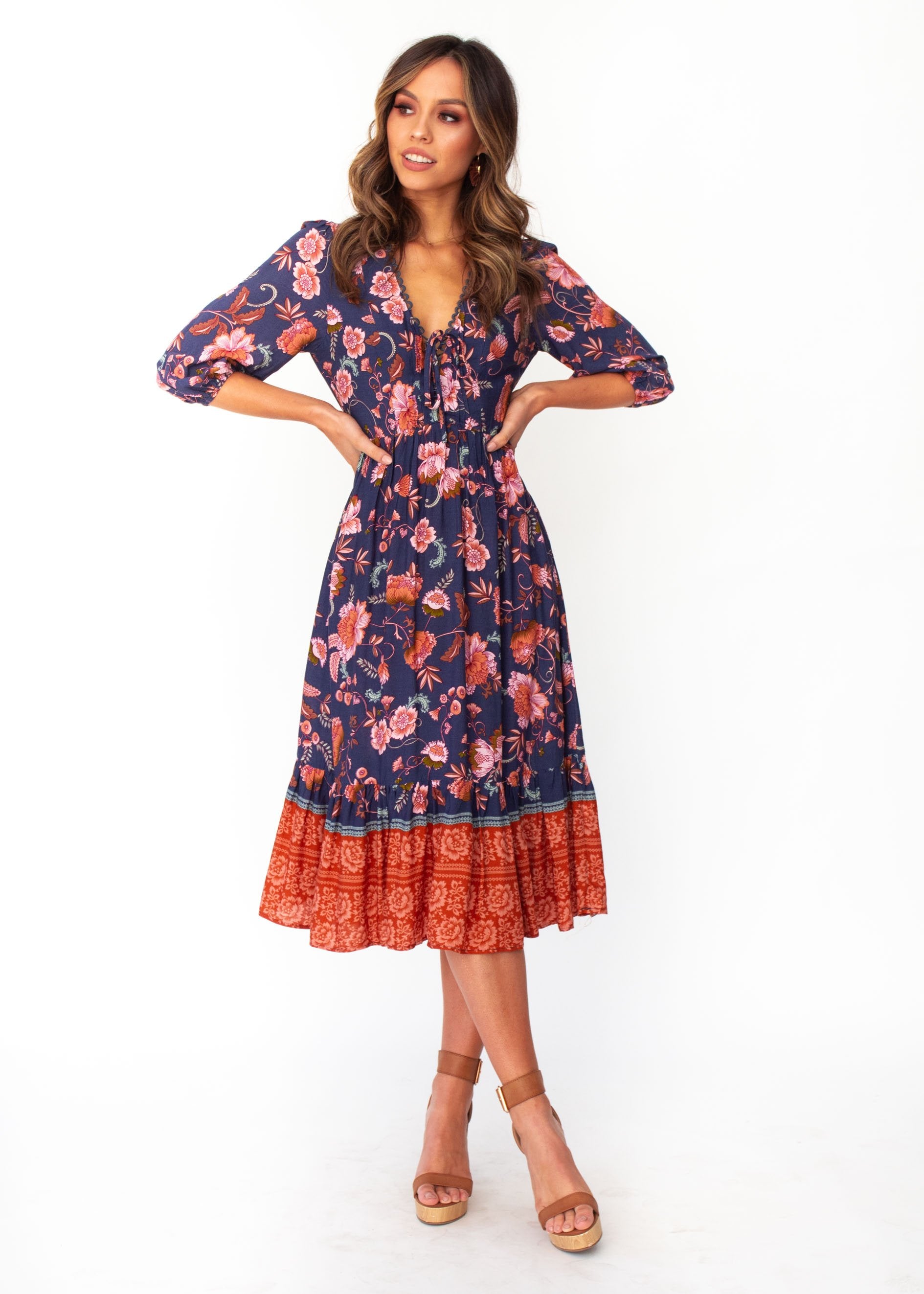 Dream In Colour Midi Dress - Dusk