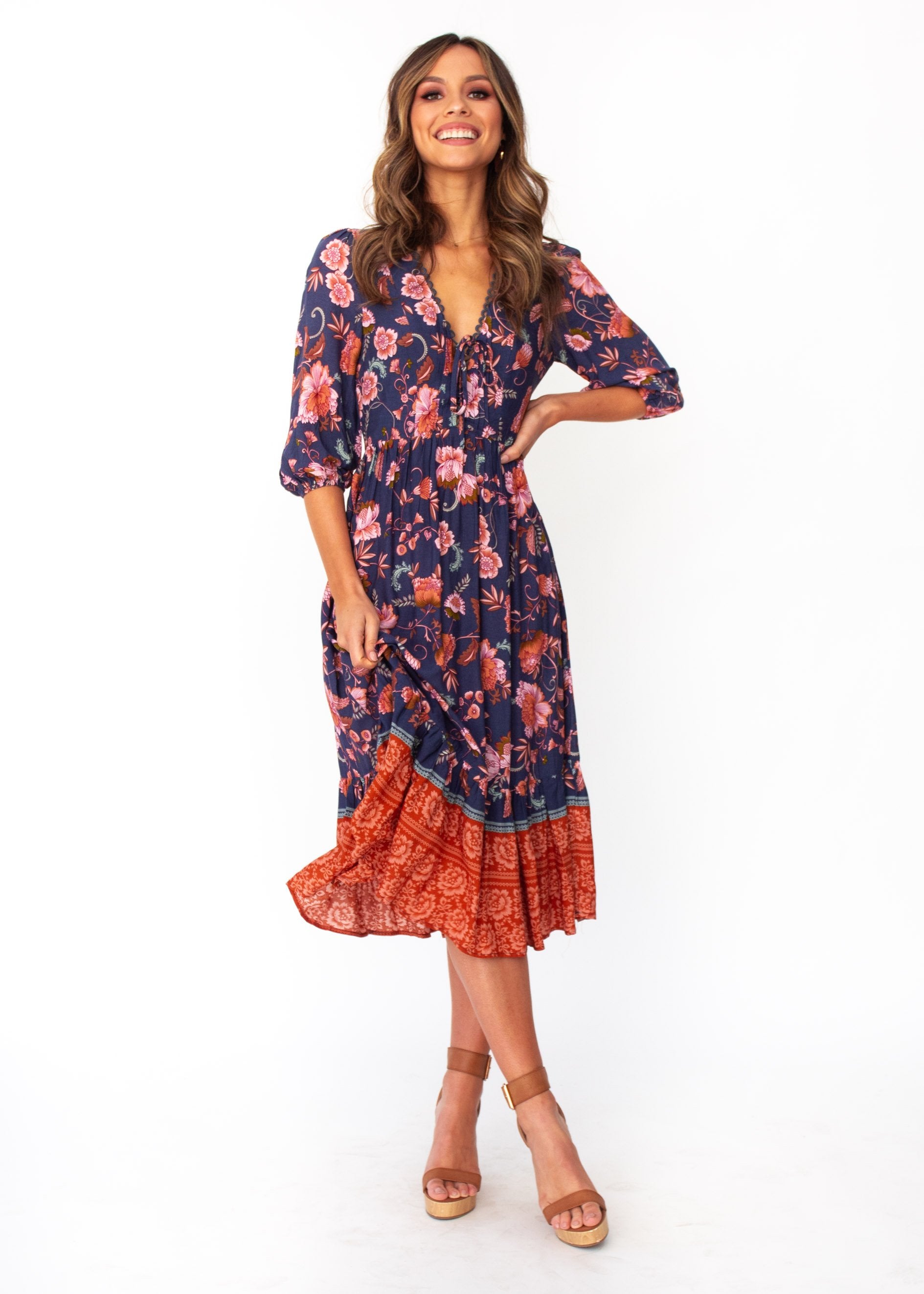 Dream In Colour Midi Dress - Dusk