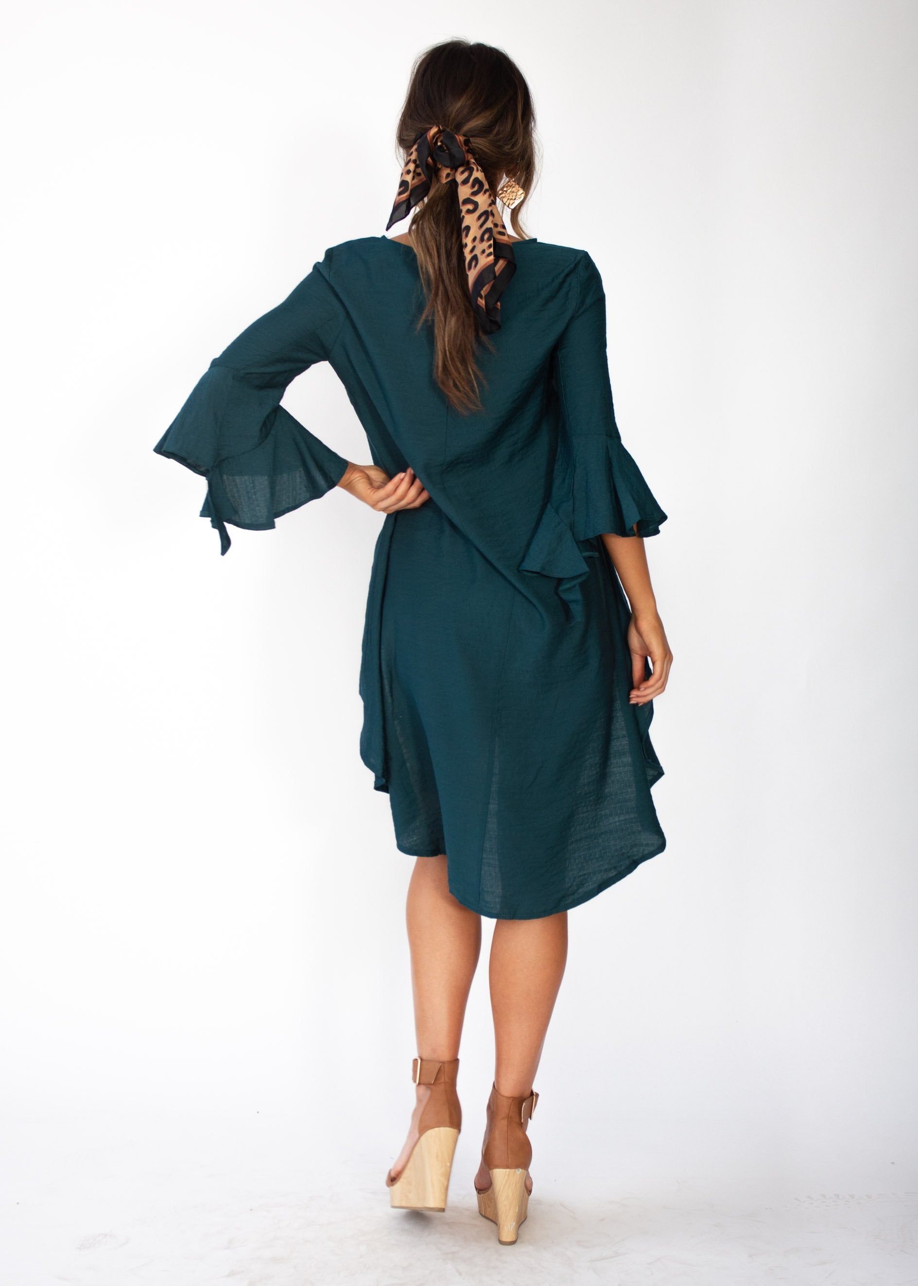 Satyana Hi-Lo Blouse - Emerald