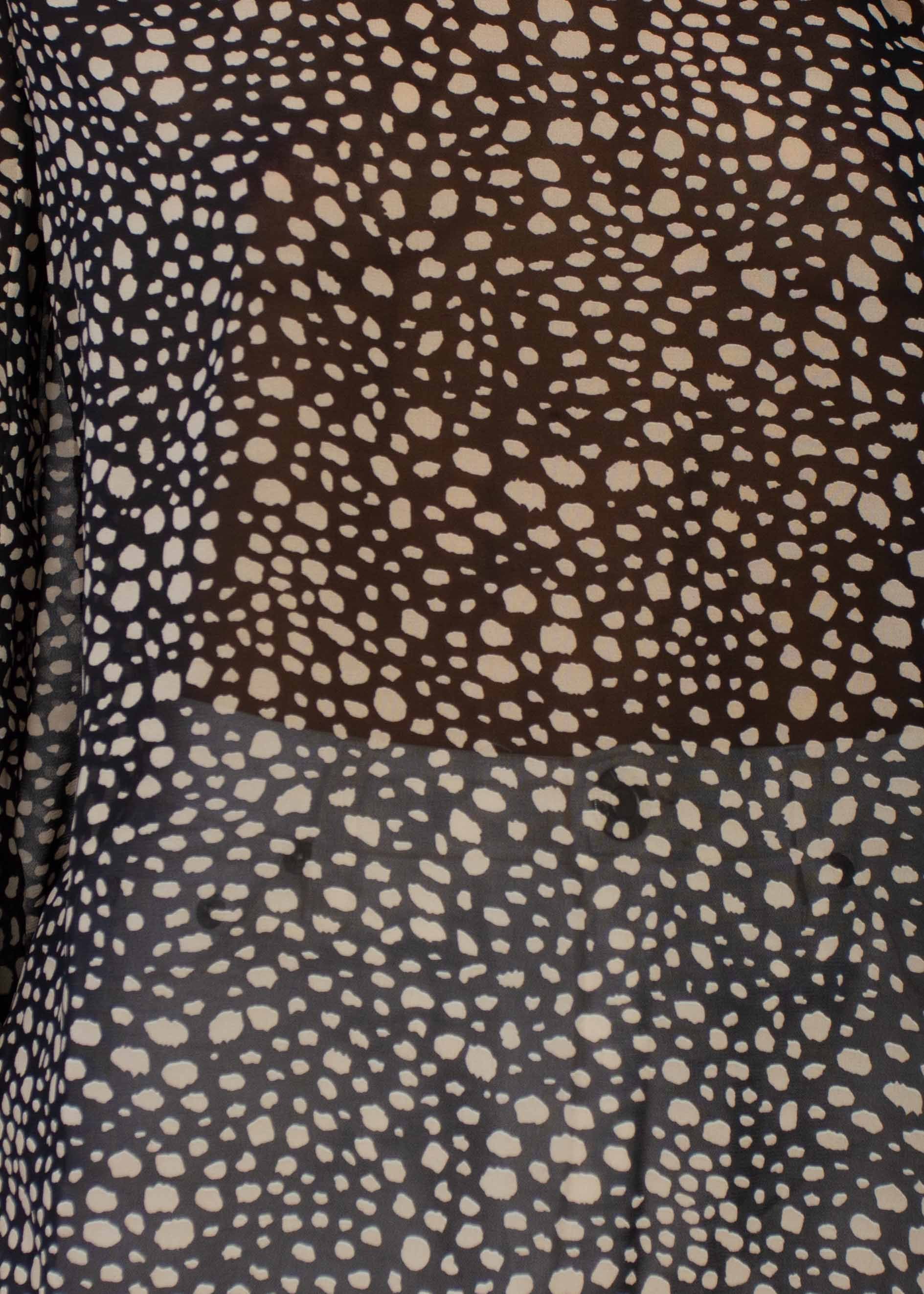 Shiloh Chiffon Blouse - Black Spot