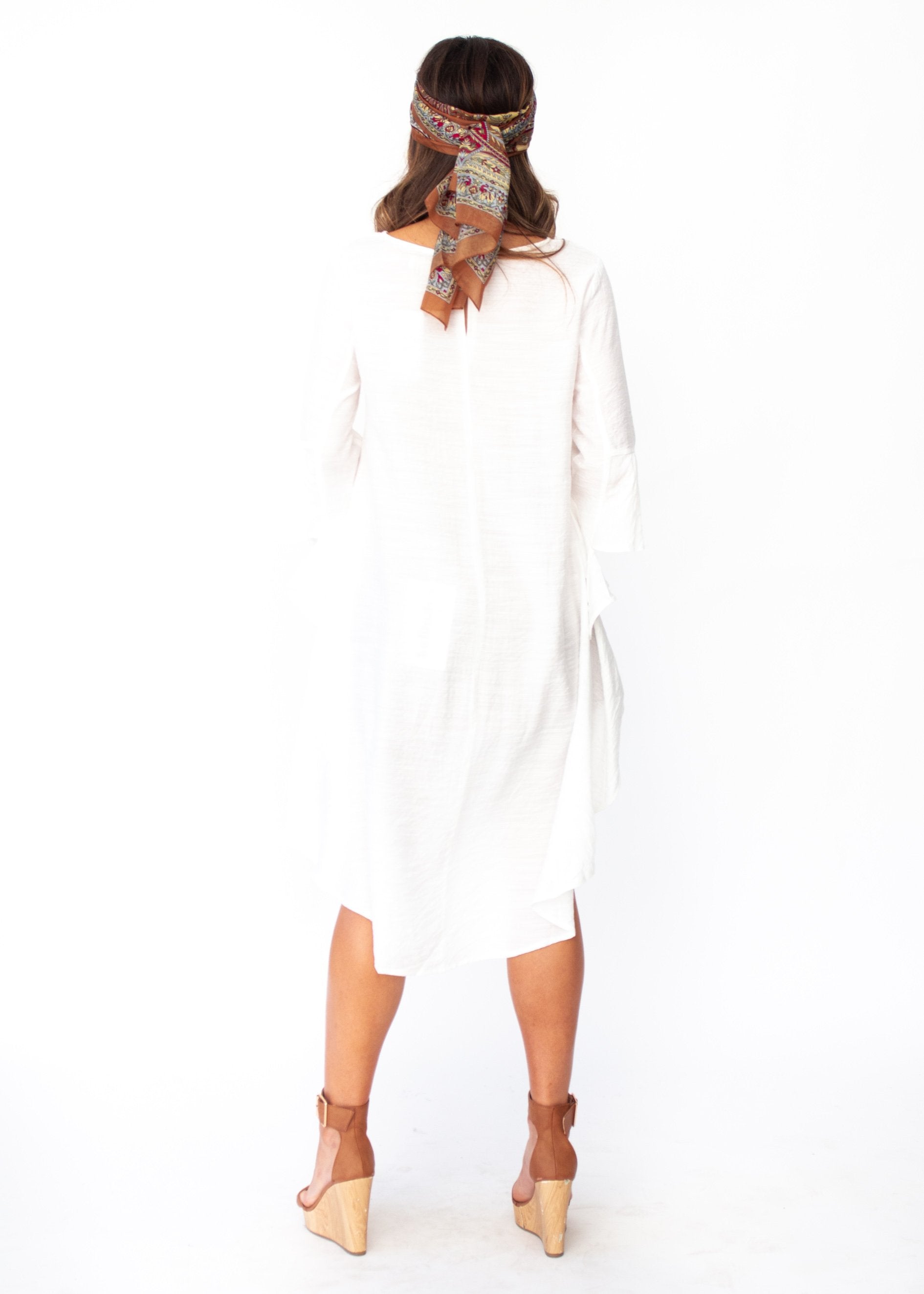Satyana Hi-Lo Blouse - White