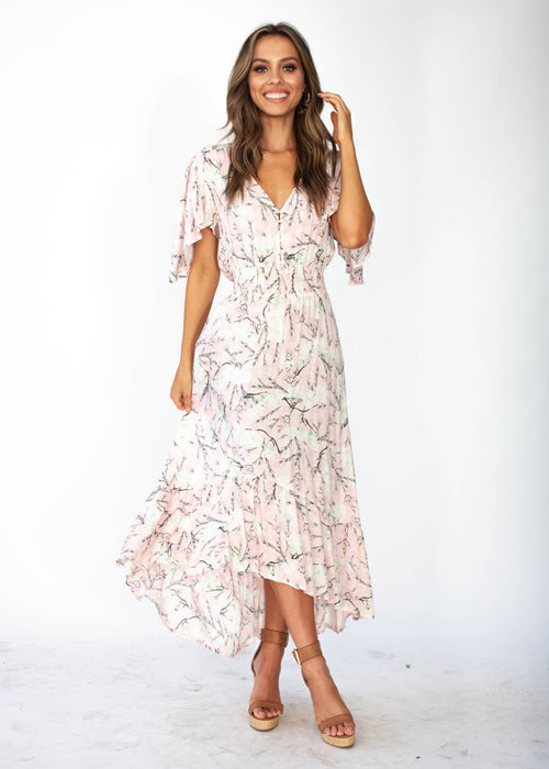 Close To Me Maxi Dress - Blush Blossoms