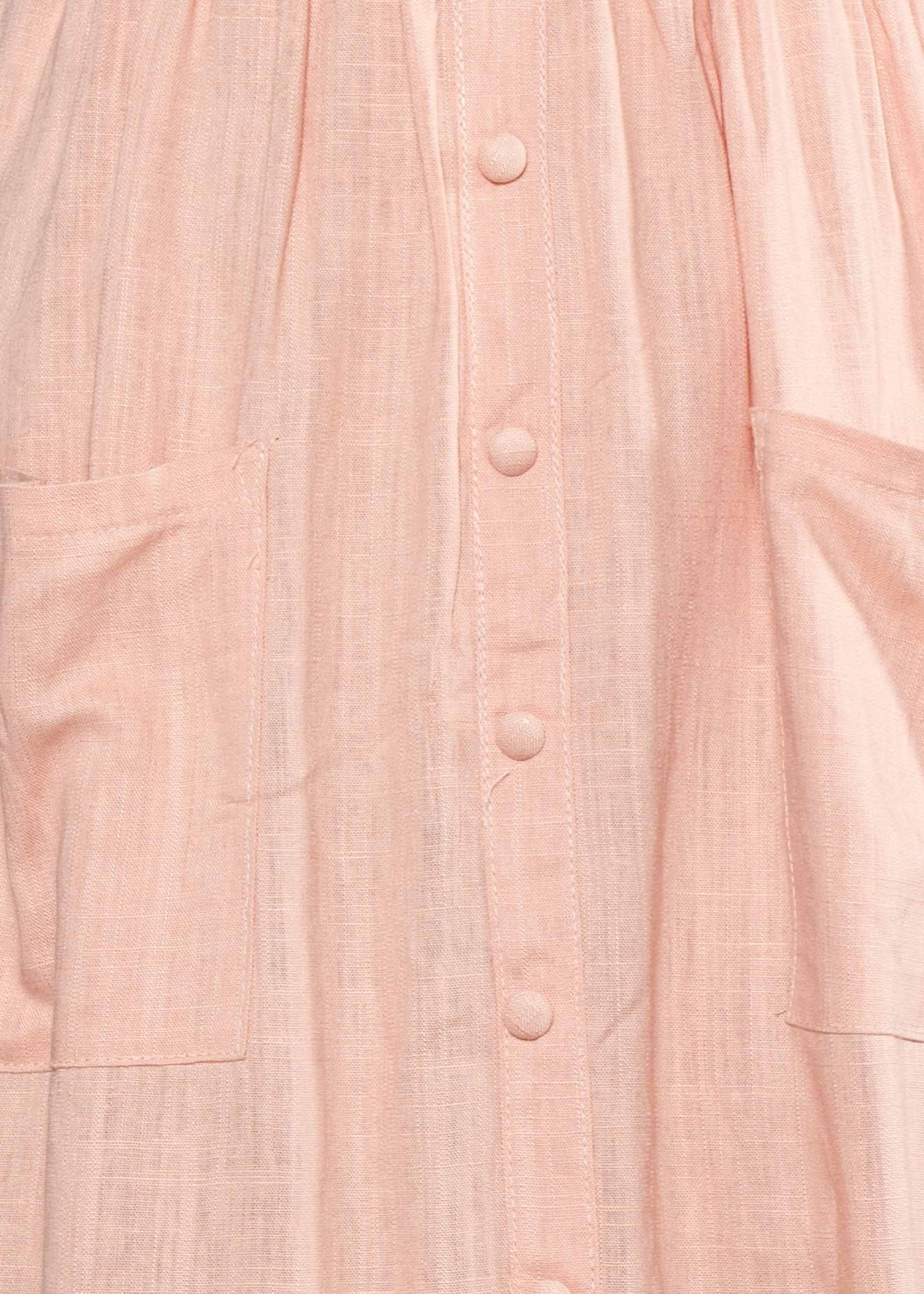Alara Linen Midi Dress - Dusty Peach