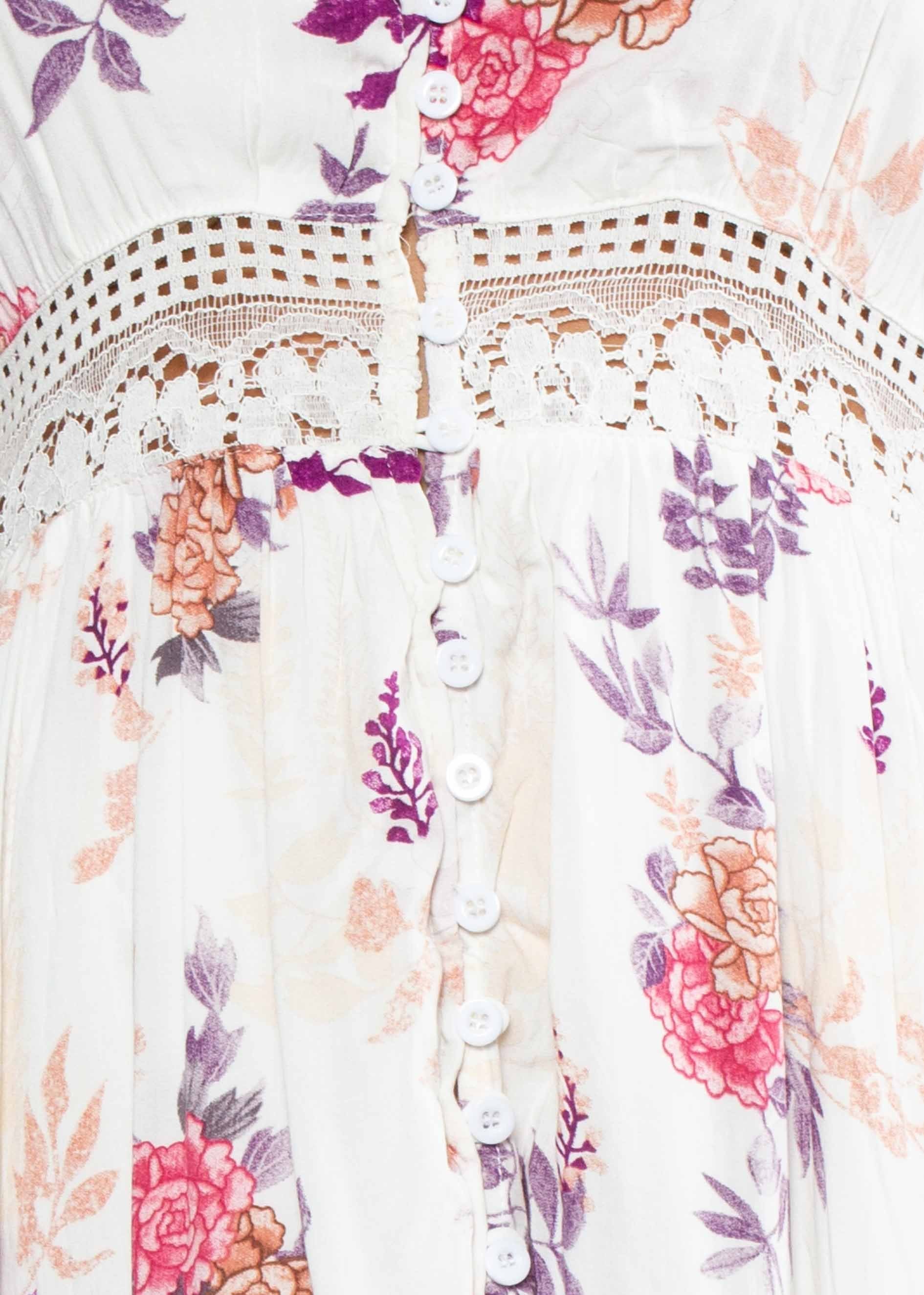 About The Weekend Midi Dress - Floral Bliss