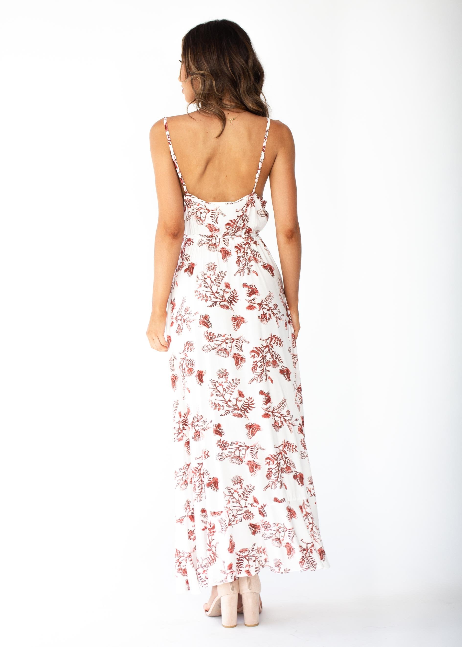 Apricot Hi-Lo Midi Dress - Dune