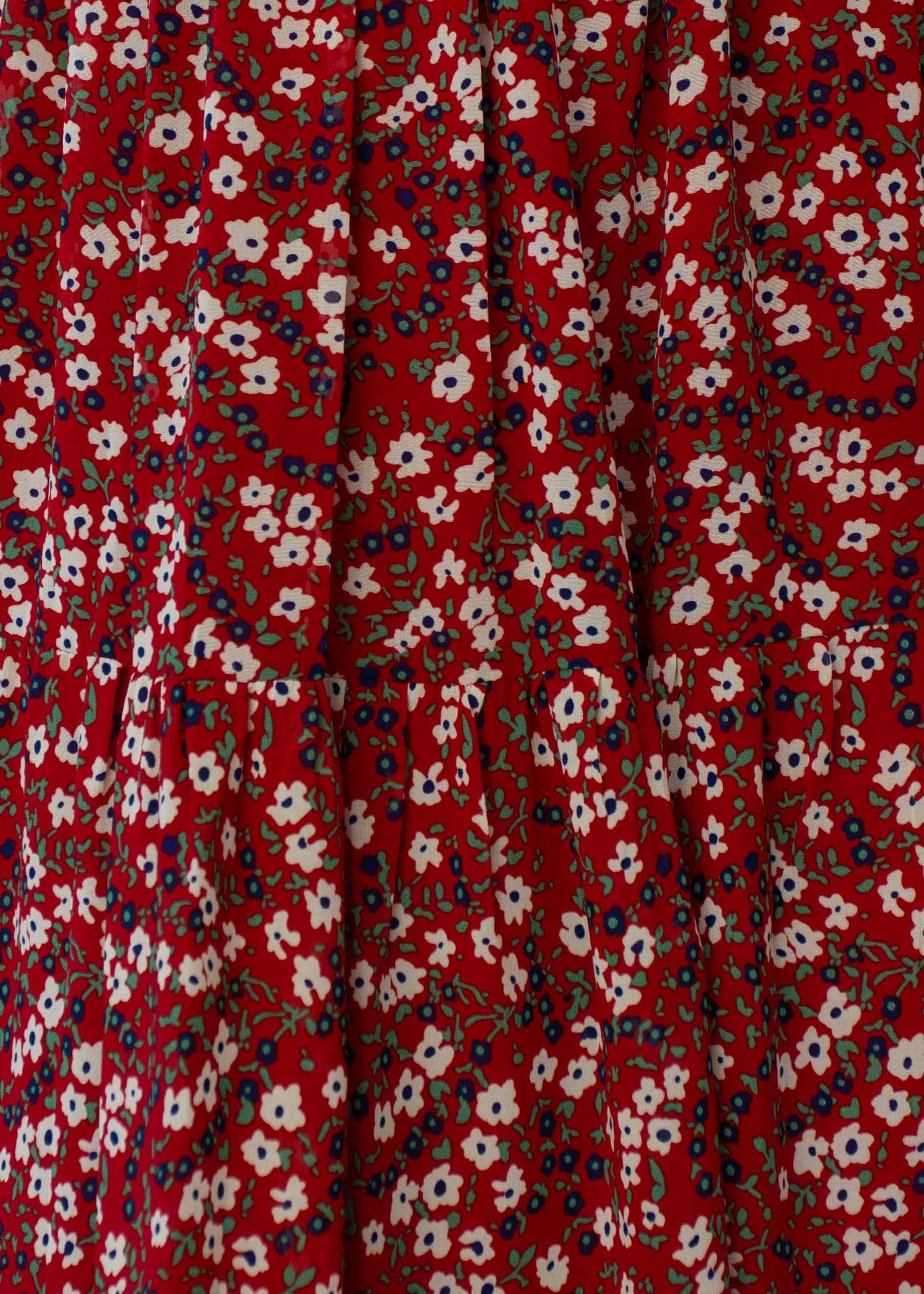 Everlasting Wish Midi Dress - Burgundy Floral