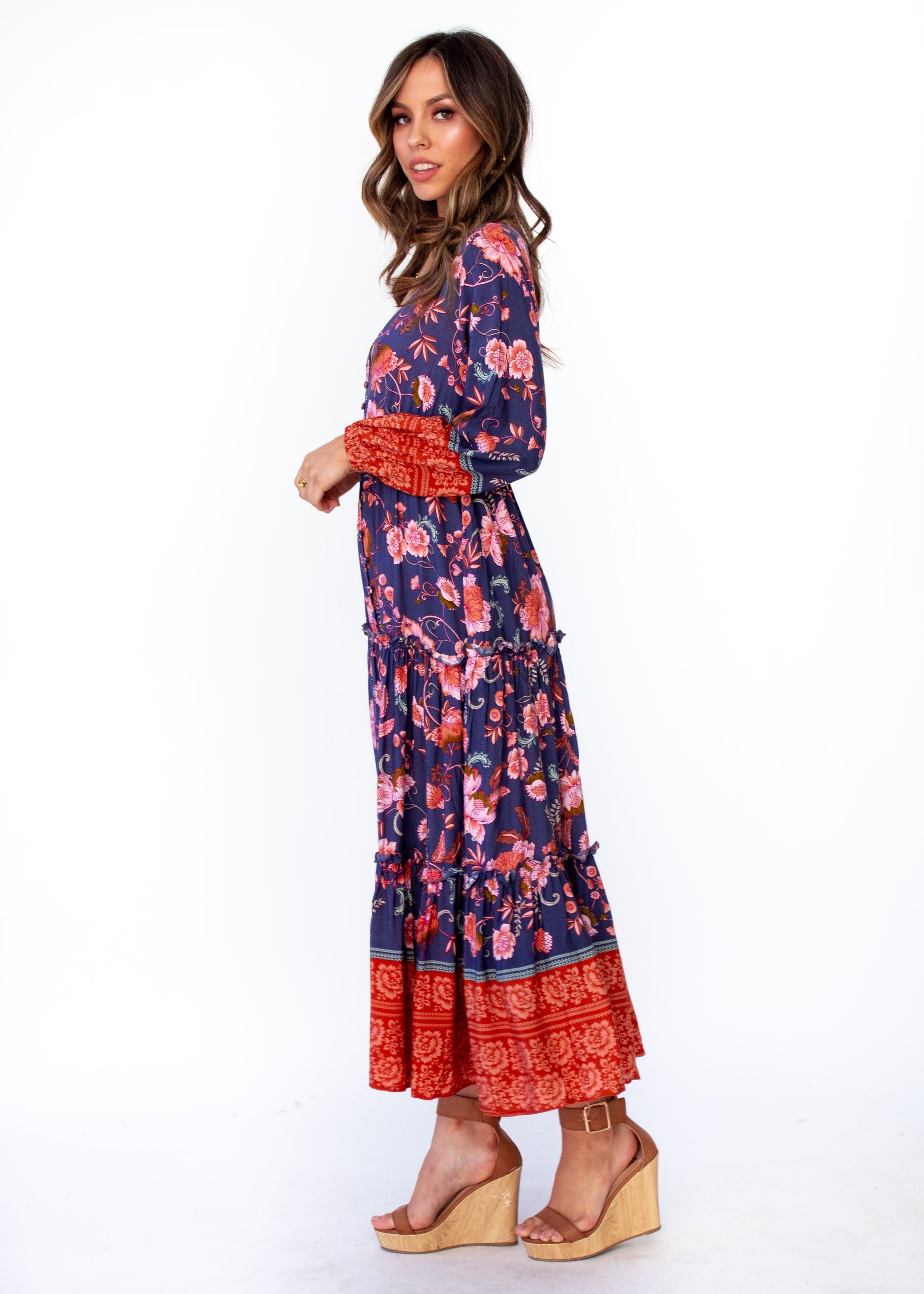 Esplanade Midi Dress - Dusk