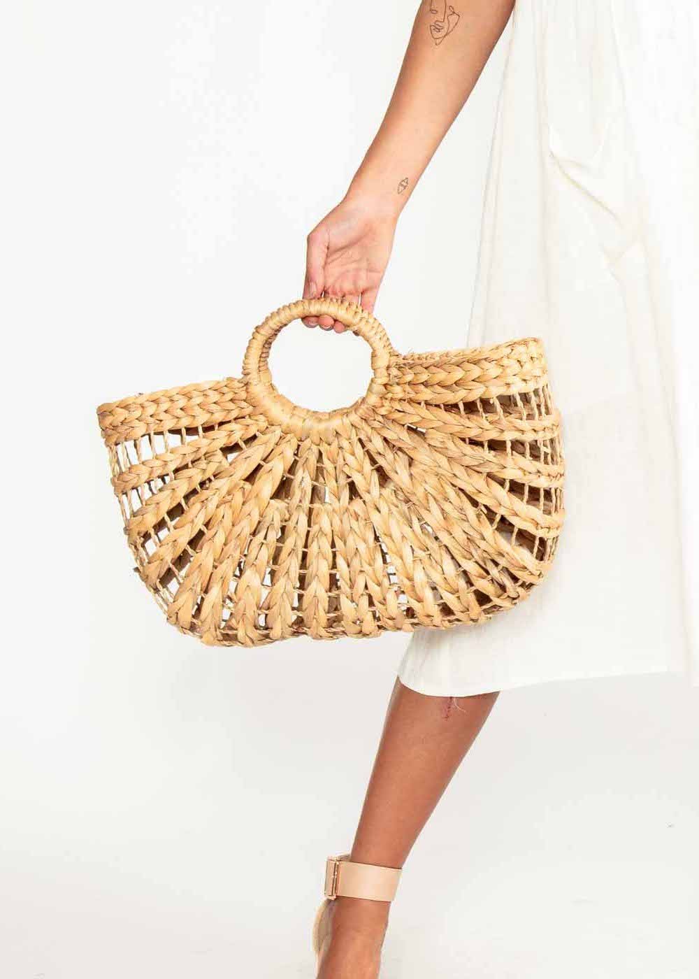 Palermo Straw Bag - Natural