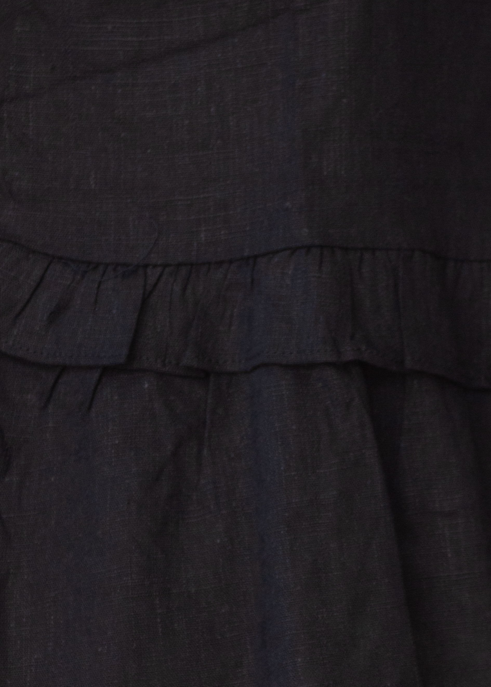 Love Maze Linen Cami - Black