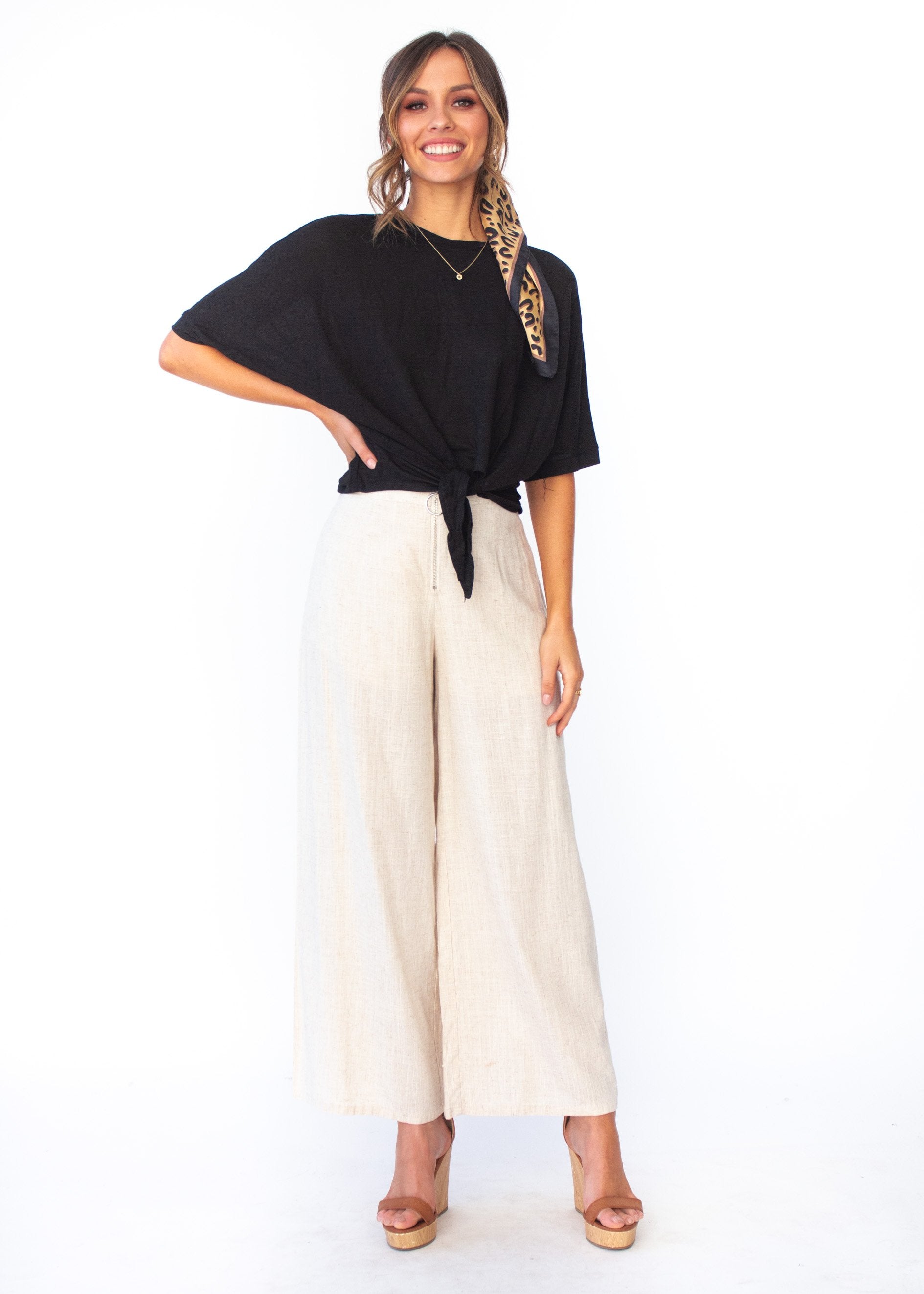 Atlas Tie Tee - Black