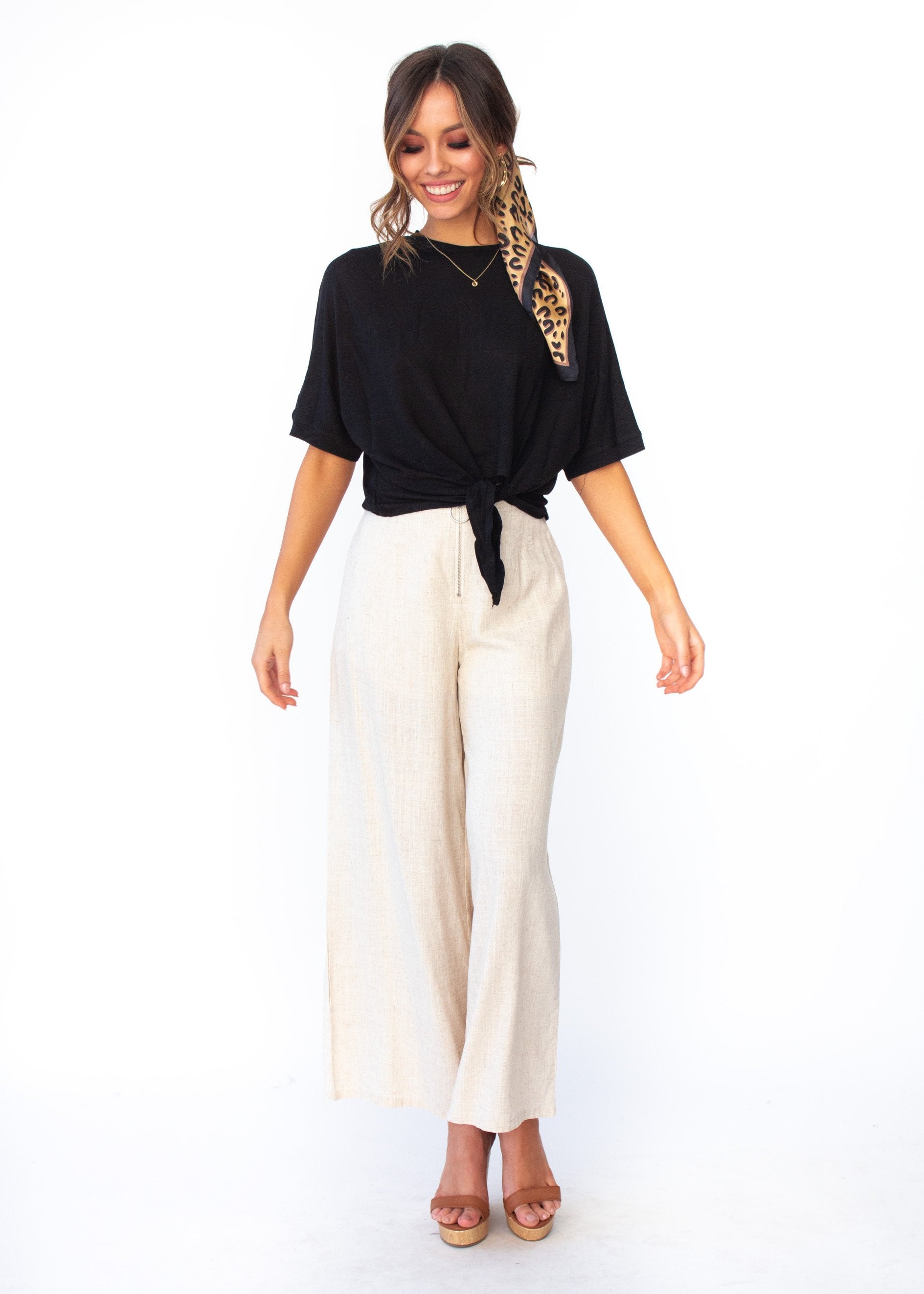 Atlas Tie Tee - Black