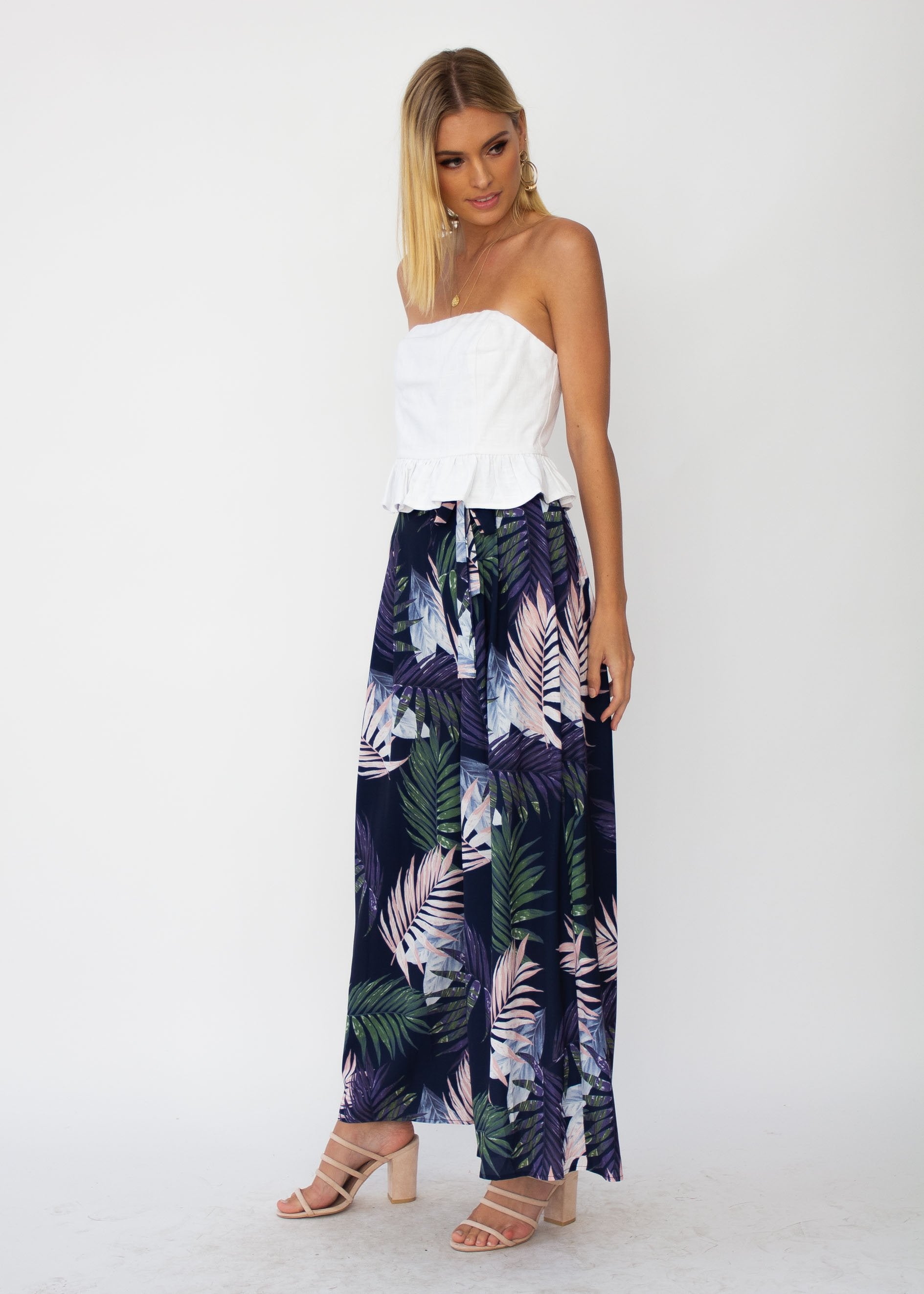 Little Love Pants - Navy Palm